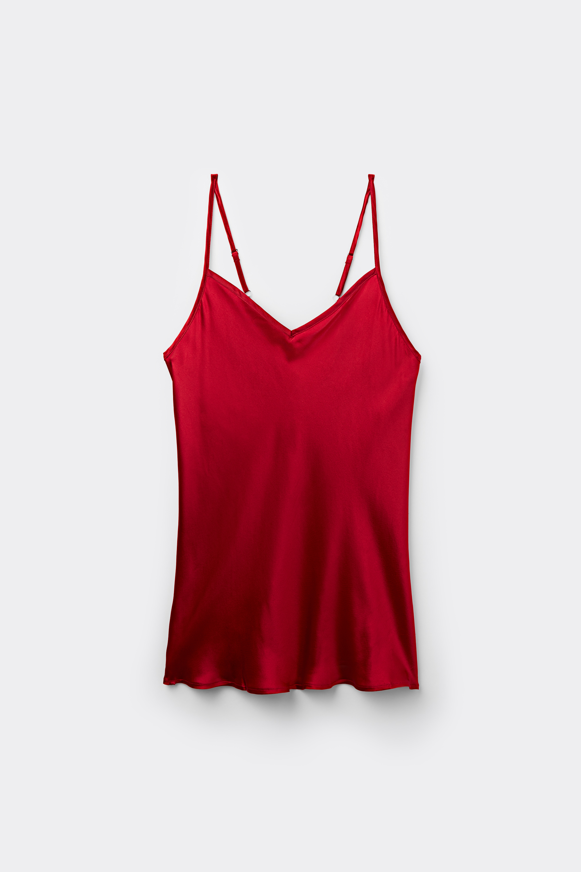 Top in Raso di Seta con Scollo a V