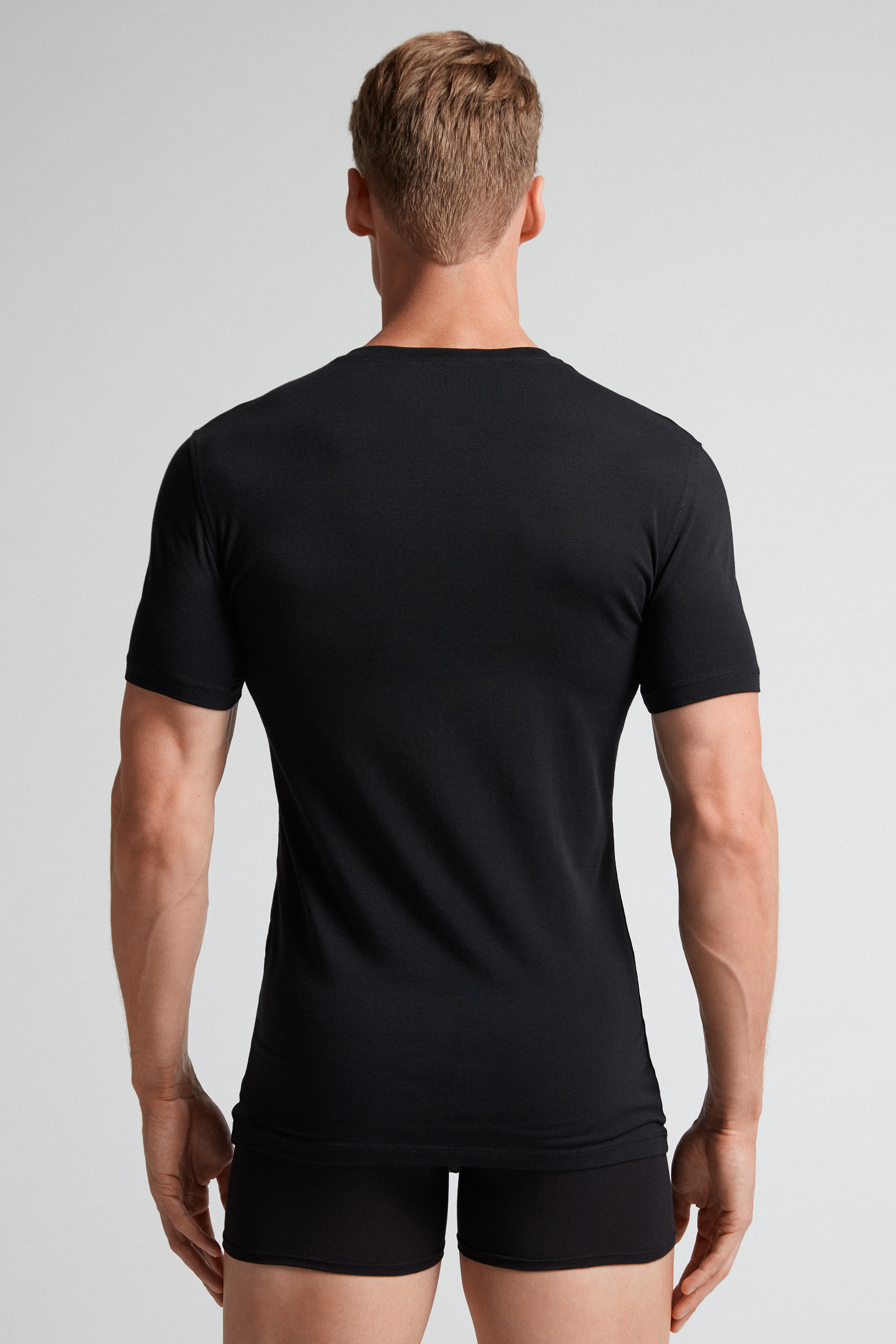 T-Shirt in Cotone Superior Elasticizzato