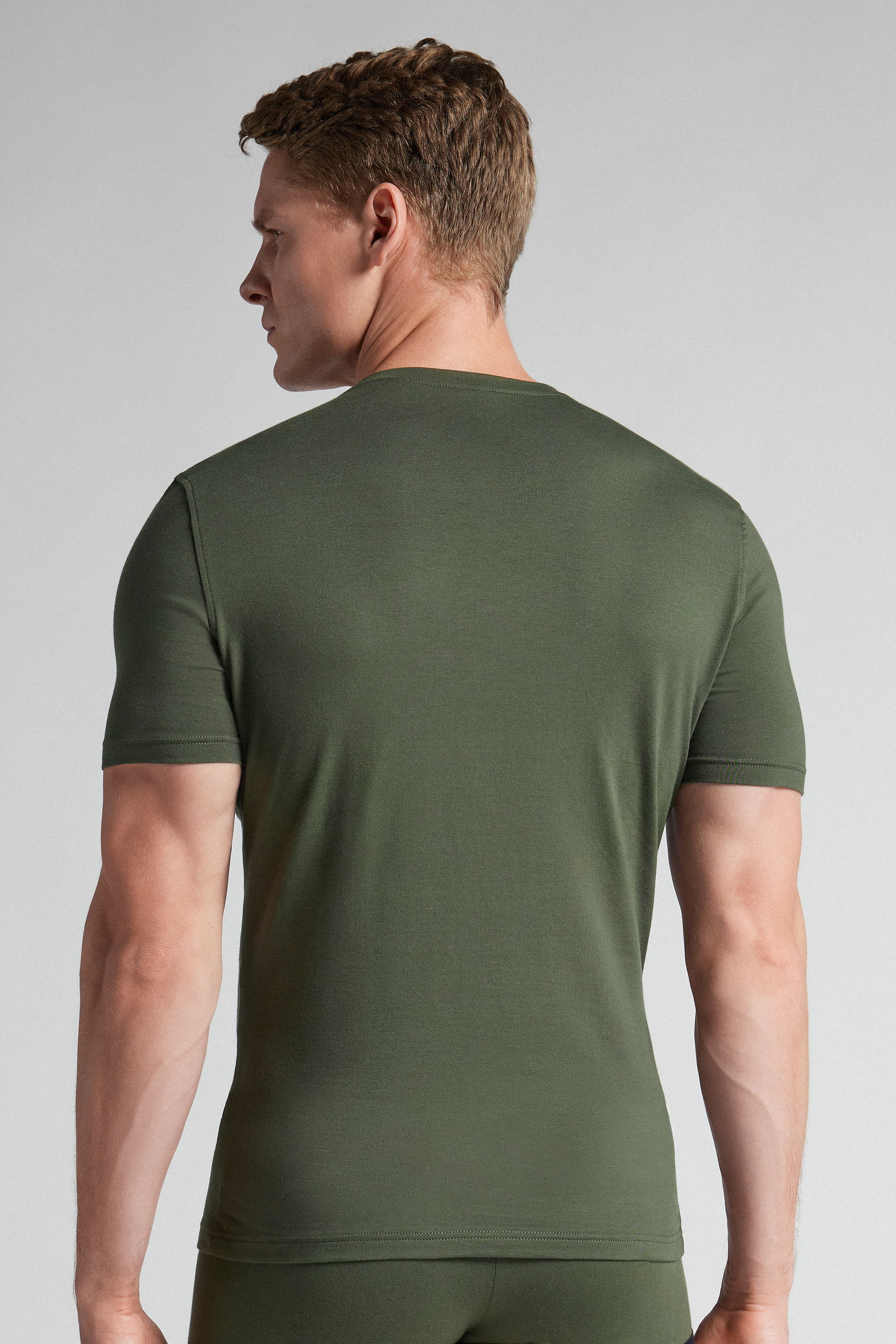 T-Shirt in Cotone Superior Elasticizzato