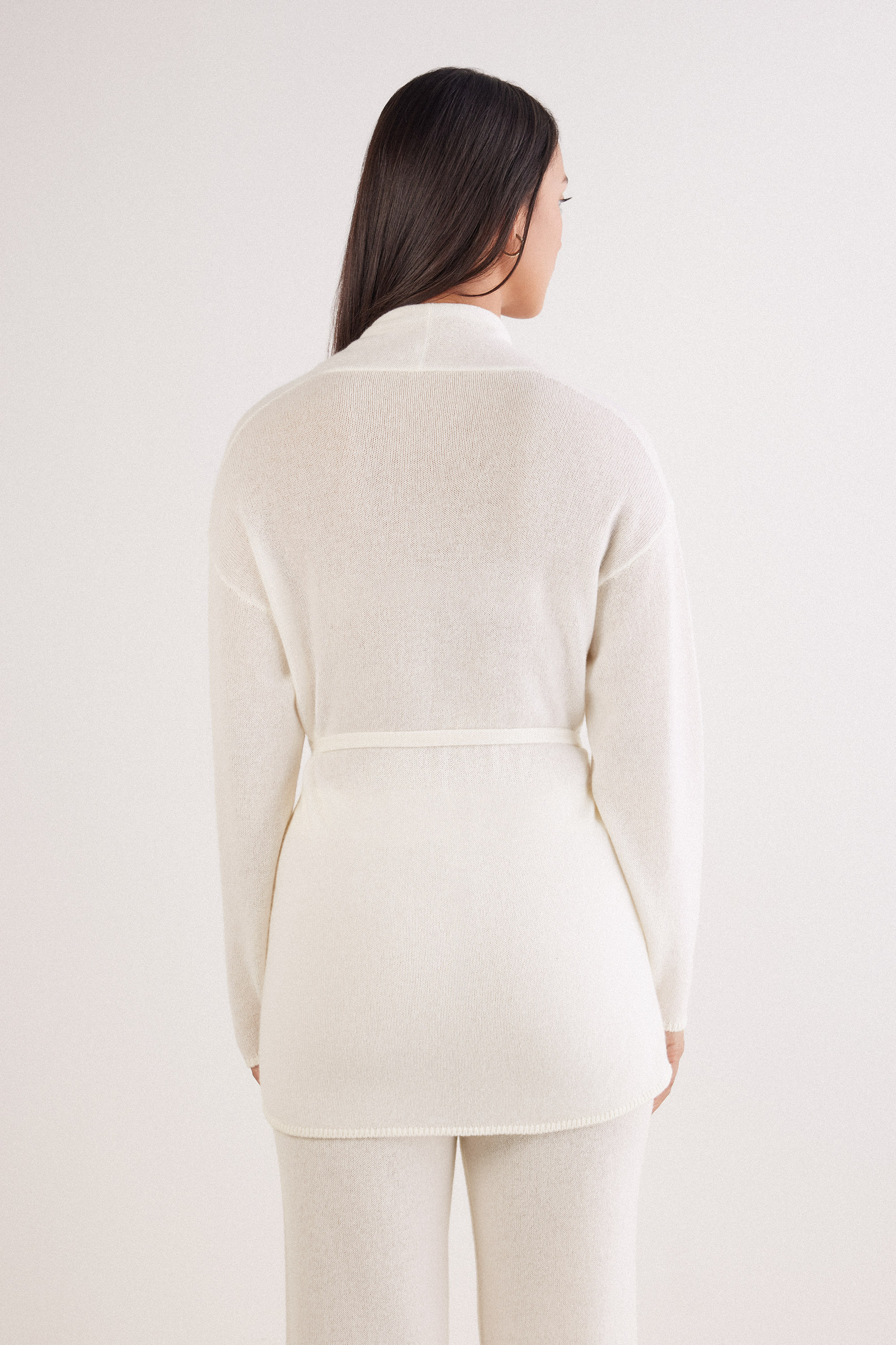 Cardigan con Cintura 100% Cashmere