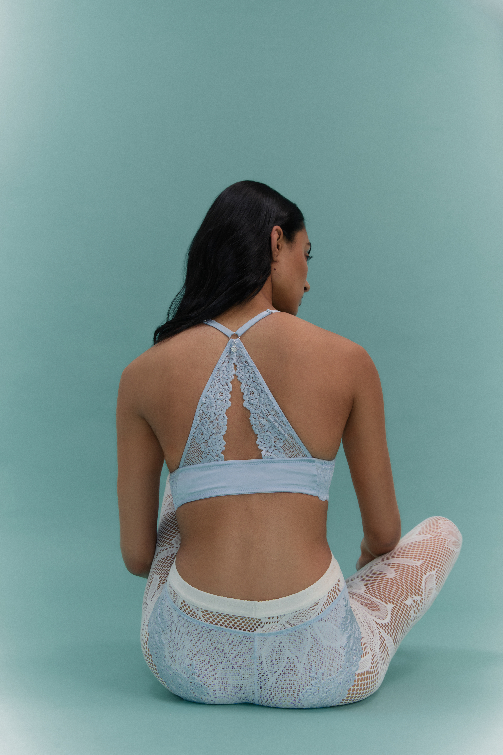 Reggiseno Push-up Monica in Seta e Pizzo Silky Flowers