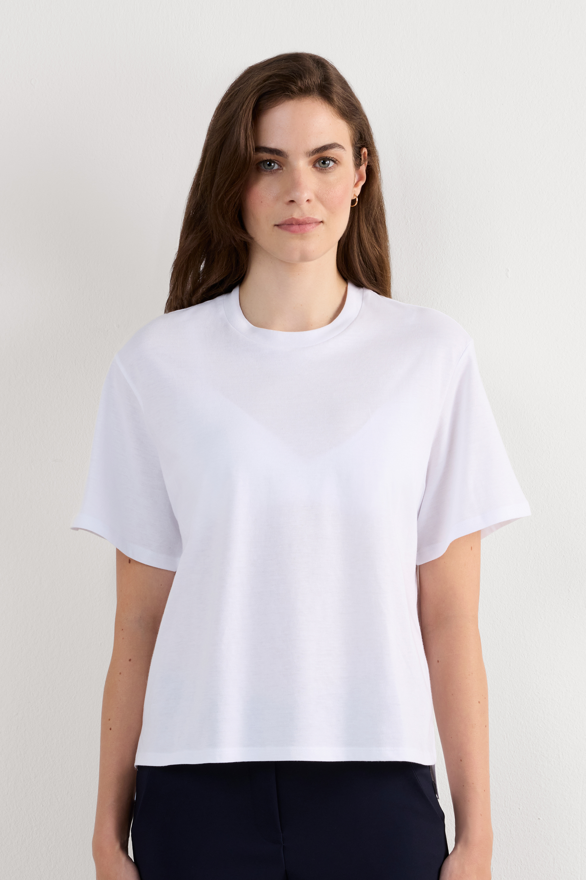 Maglia Manica Corta Boxy Fit in Cotone