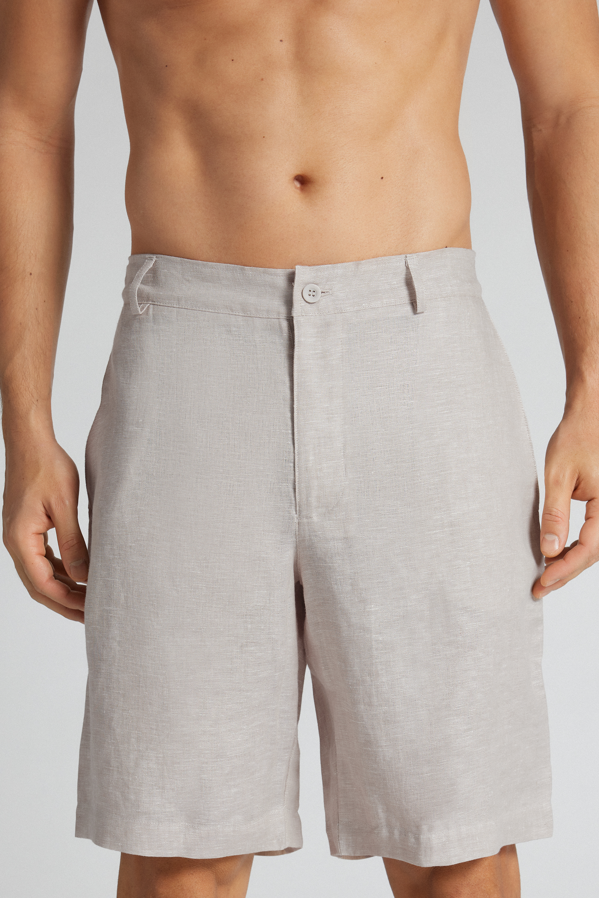 Pantaloni Corti in 100% Lino