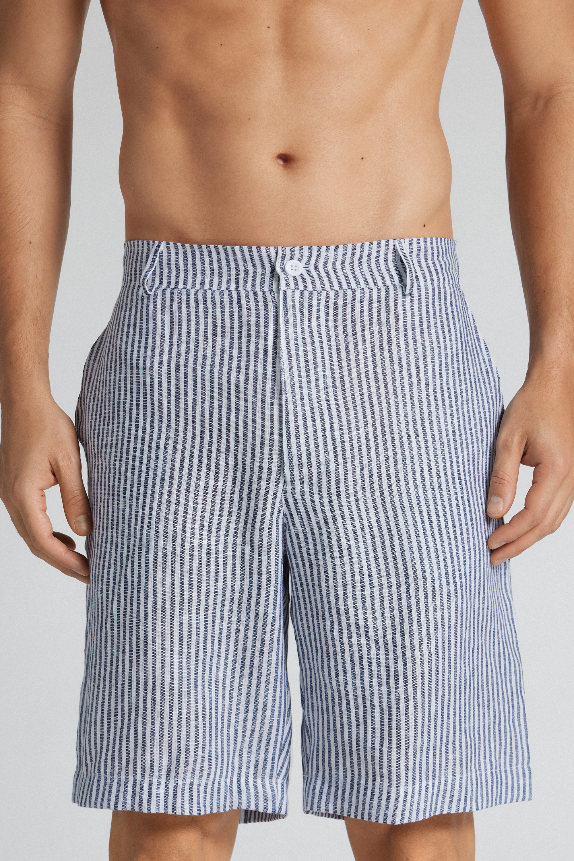 Pantaloni Corti in 100% Lino