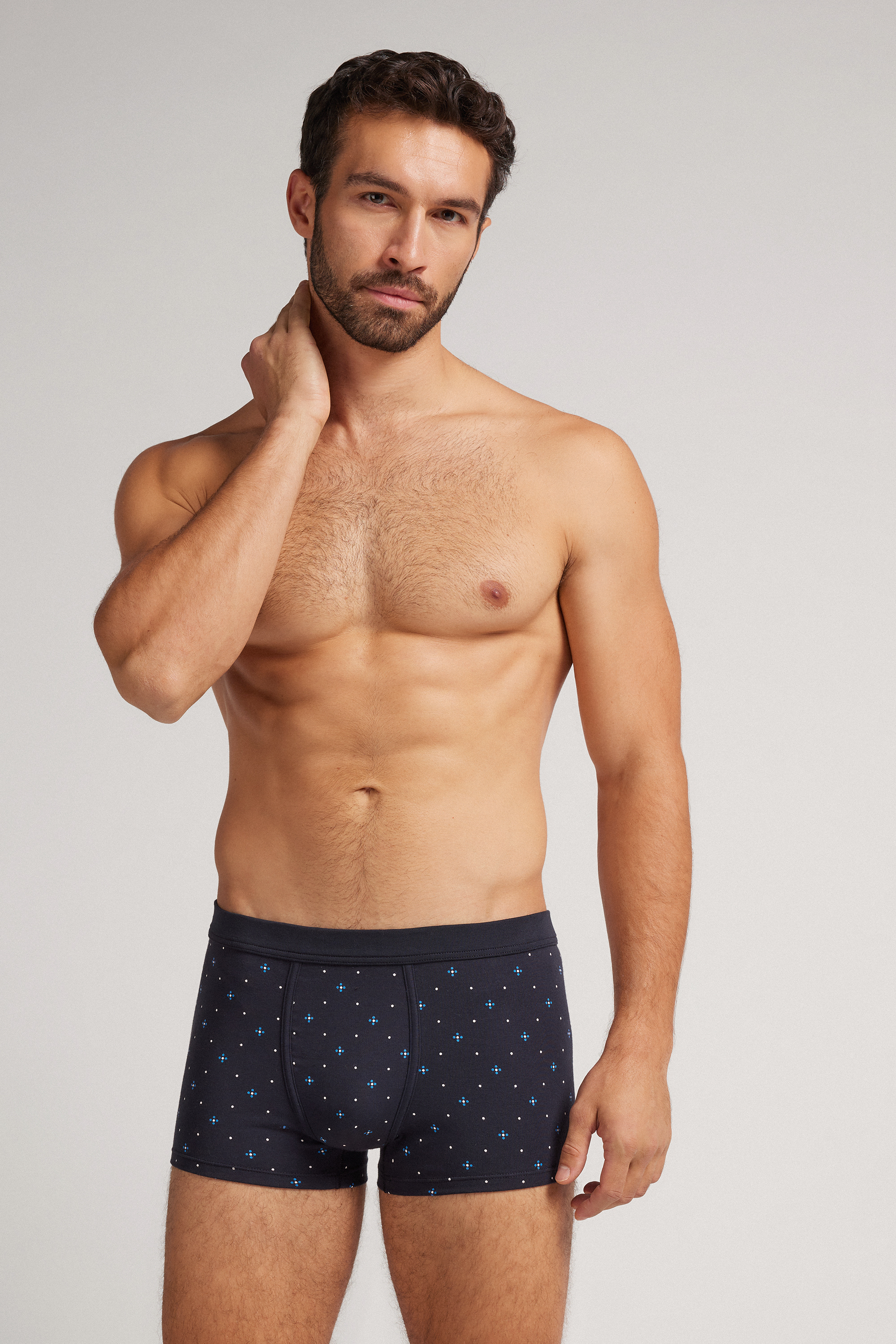 Boxer Cotone Superior Stampa Micro Fiore