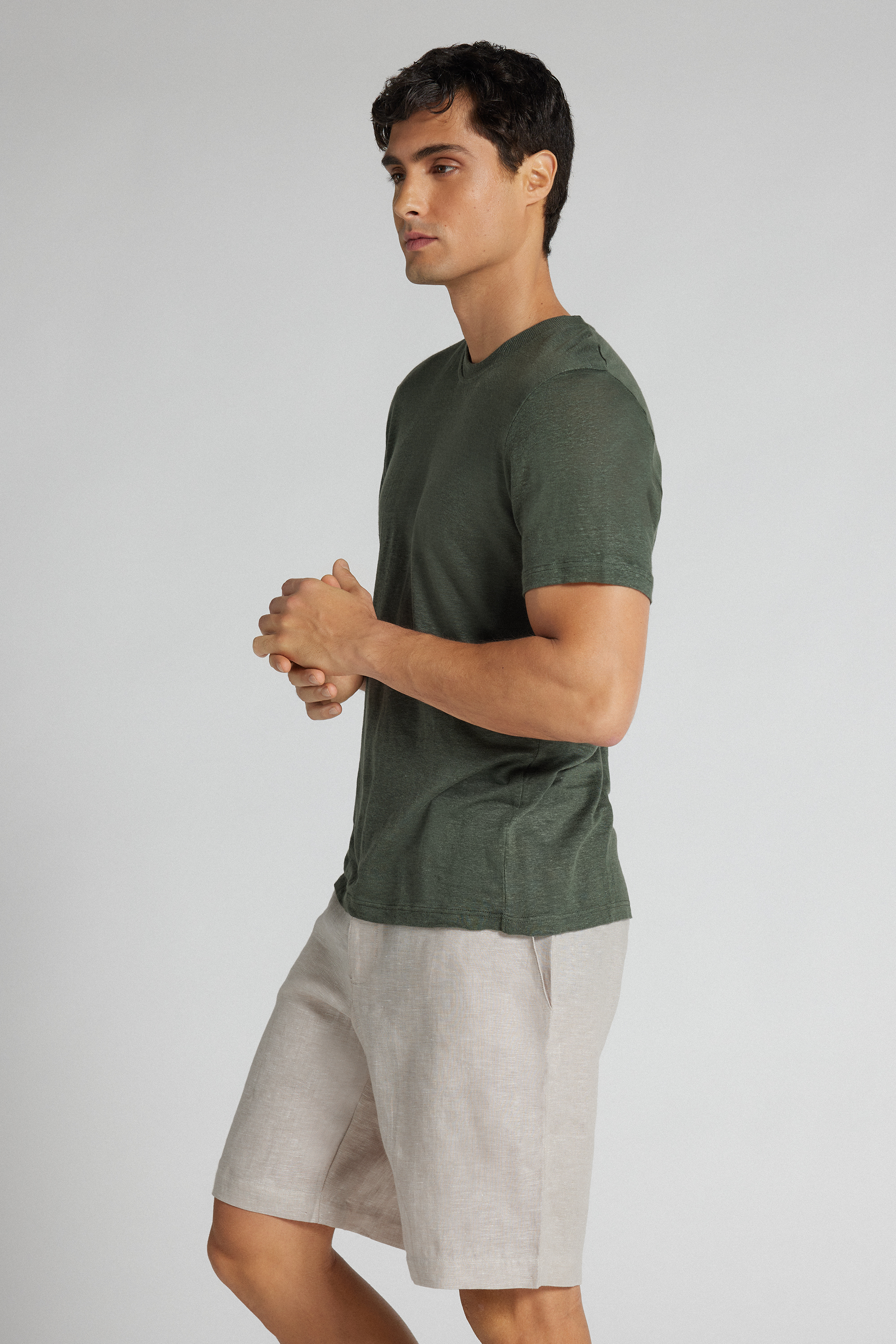 Pantaloni Corti in 100% Lino