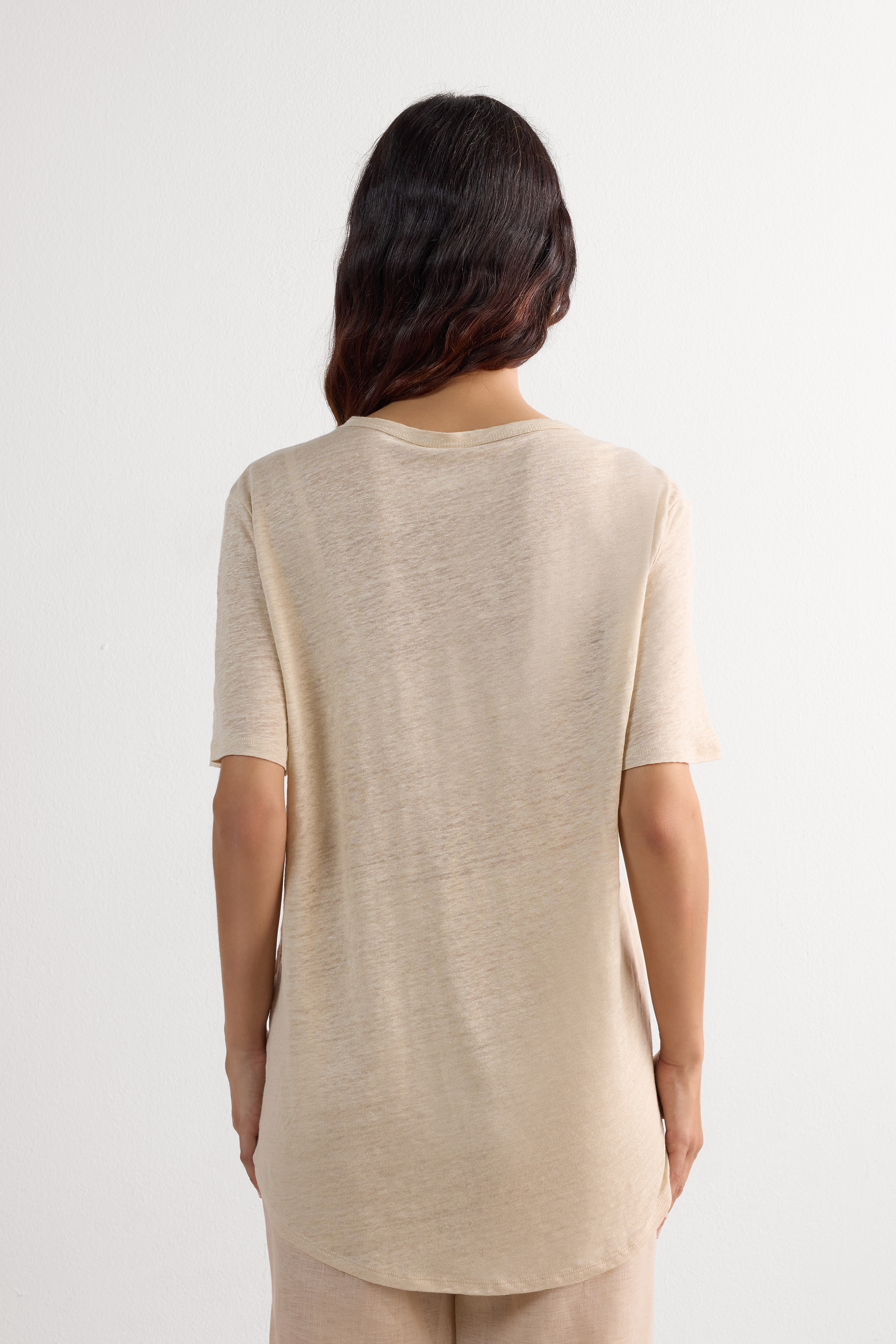 Maglia Manica Corta in Lino The Pure Linen