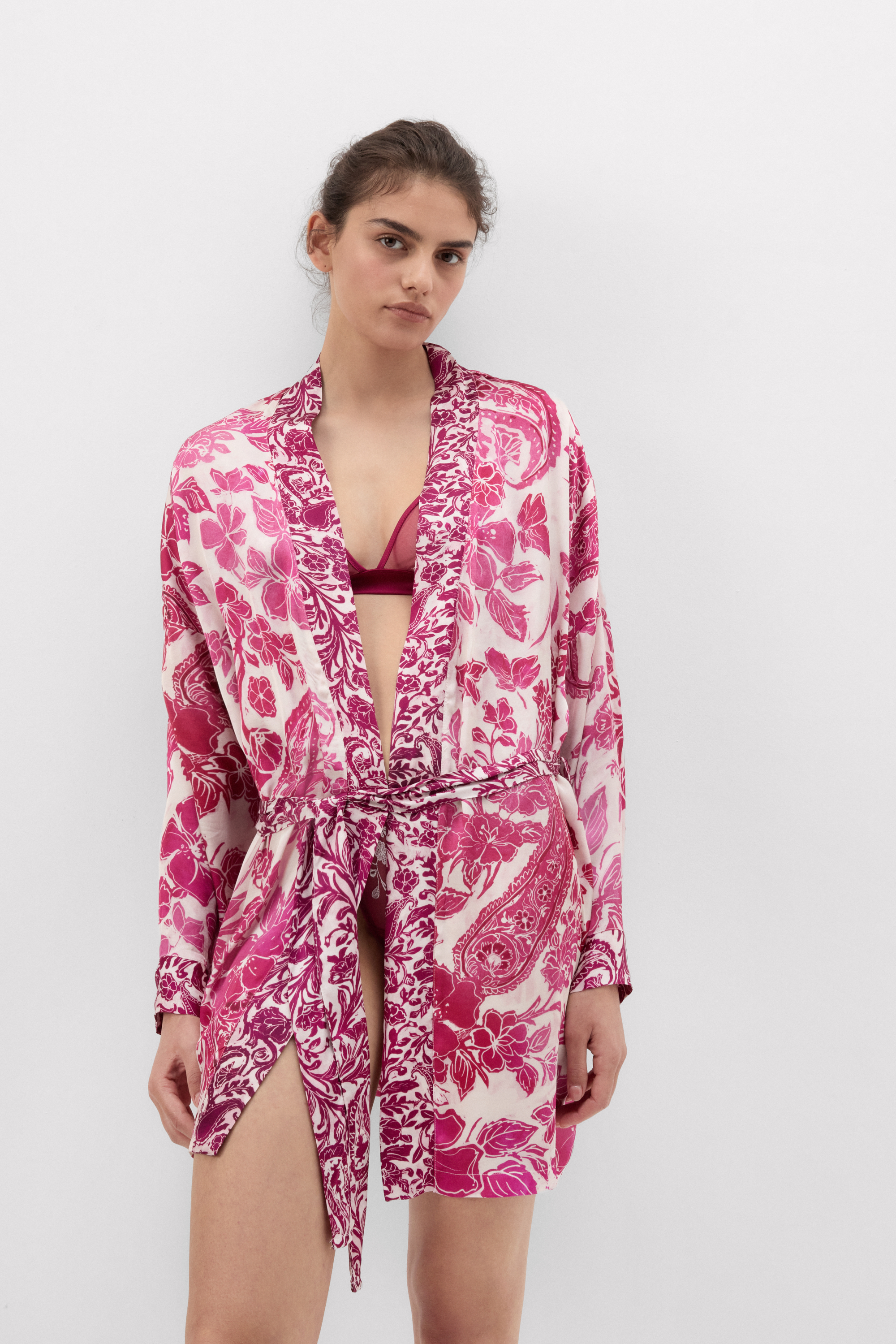 Kimono in Raso di Viscosa Brighten Your Day