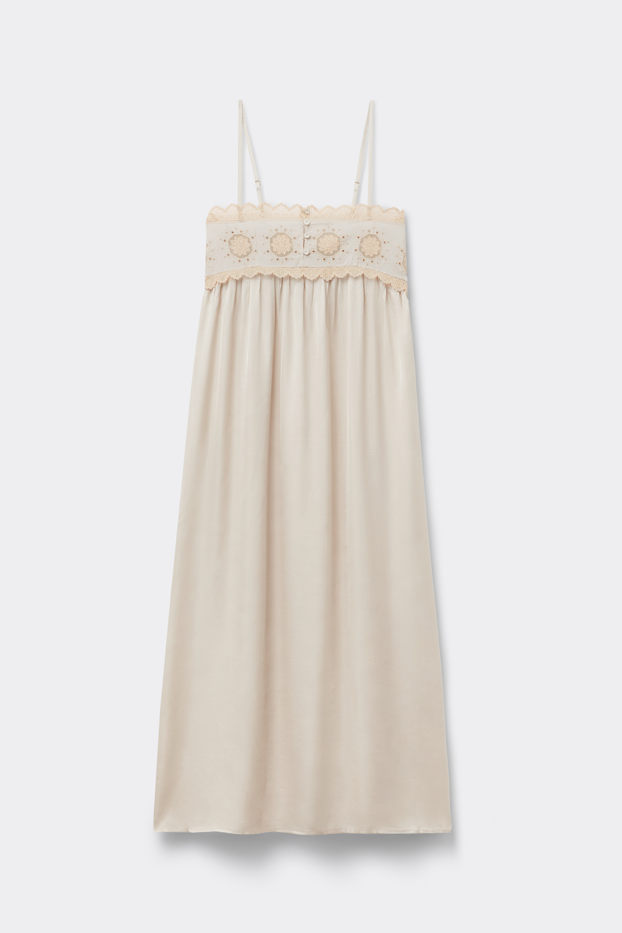 Sottoveste Lunga in Raso di Viscosa Midsummer Dream