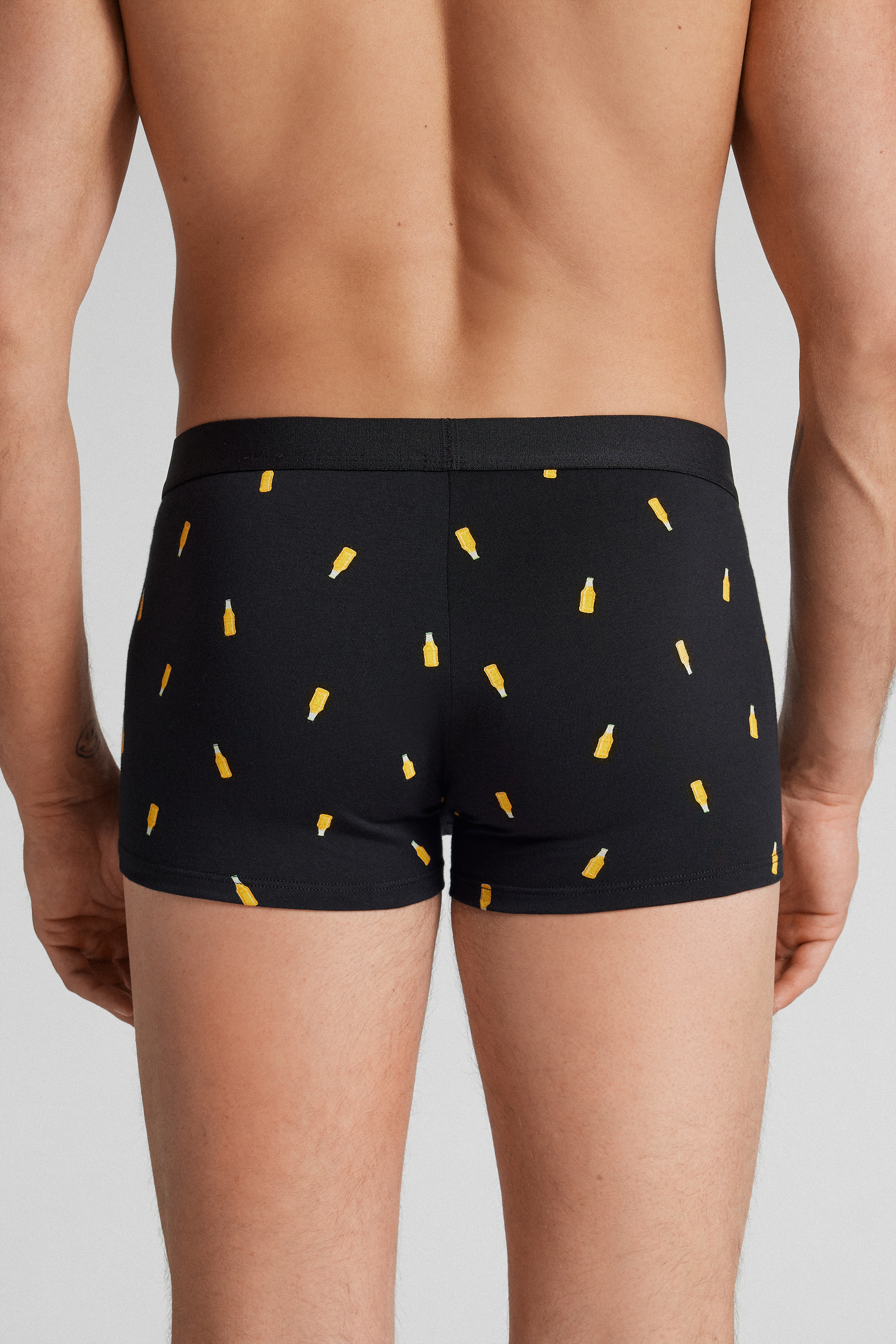 Boxer Cotone Superior Stampa Bottiglie Birra