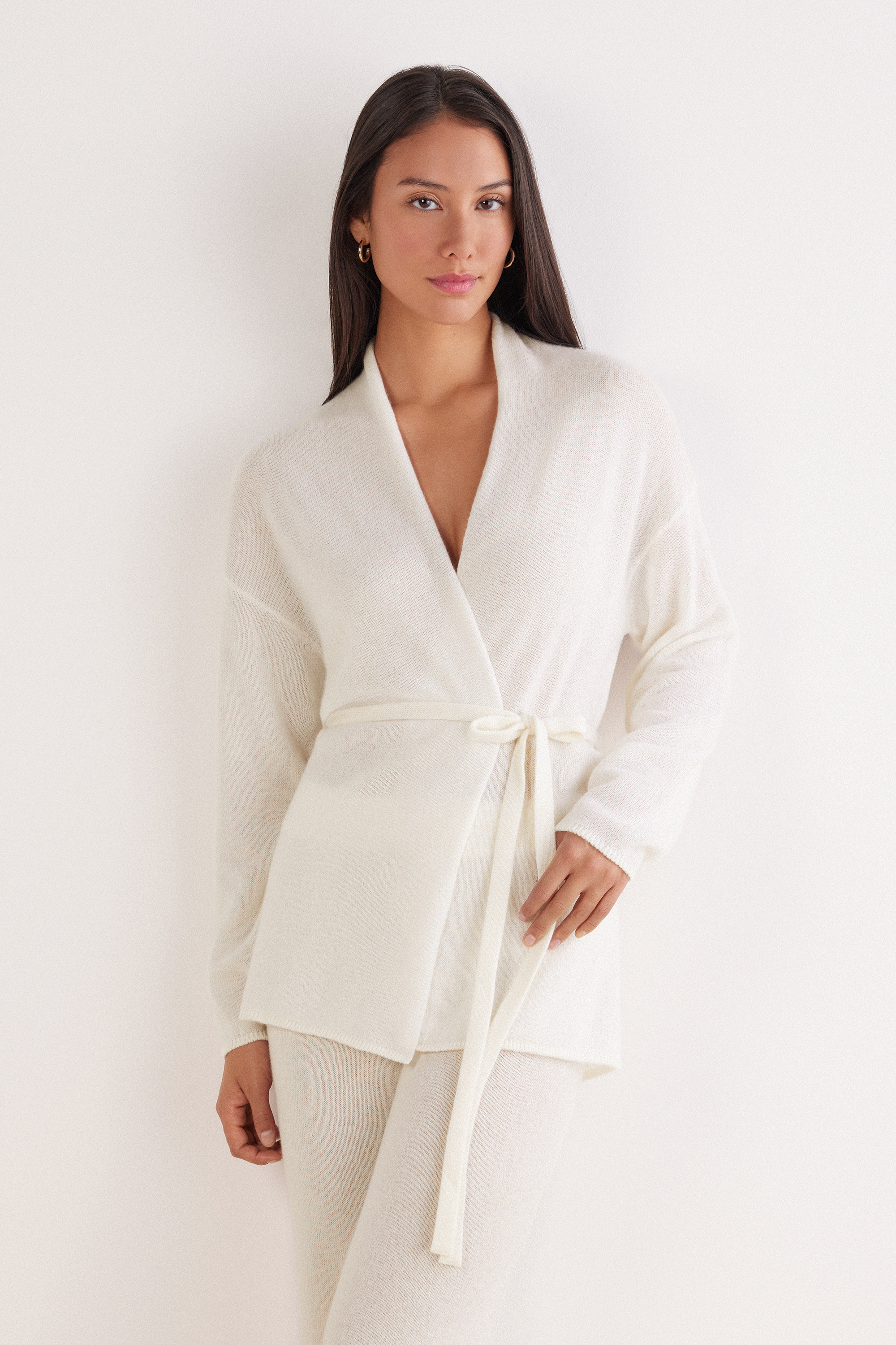 Cardigan con Cintura 100% Cashmere