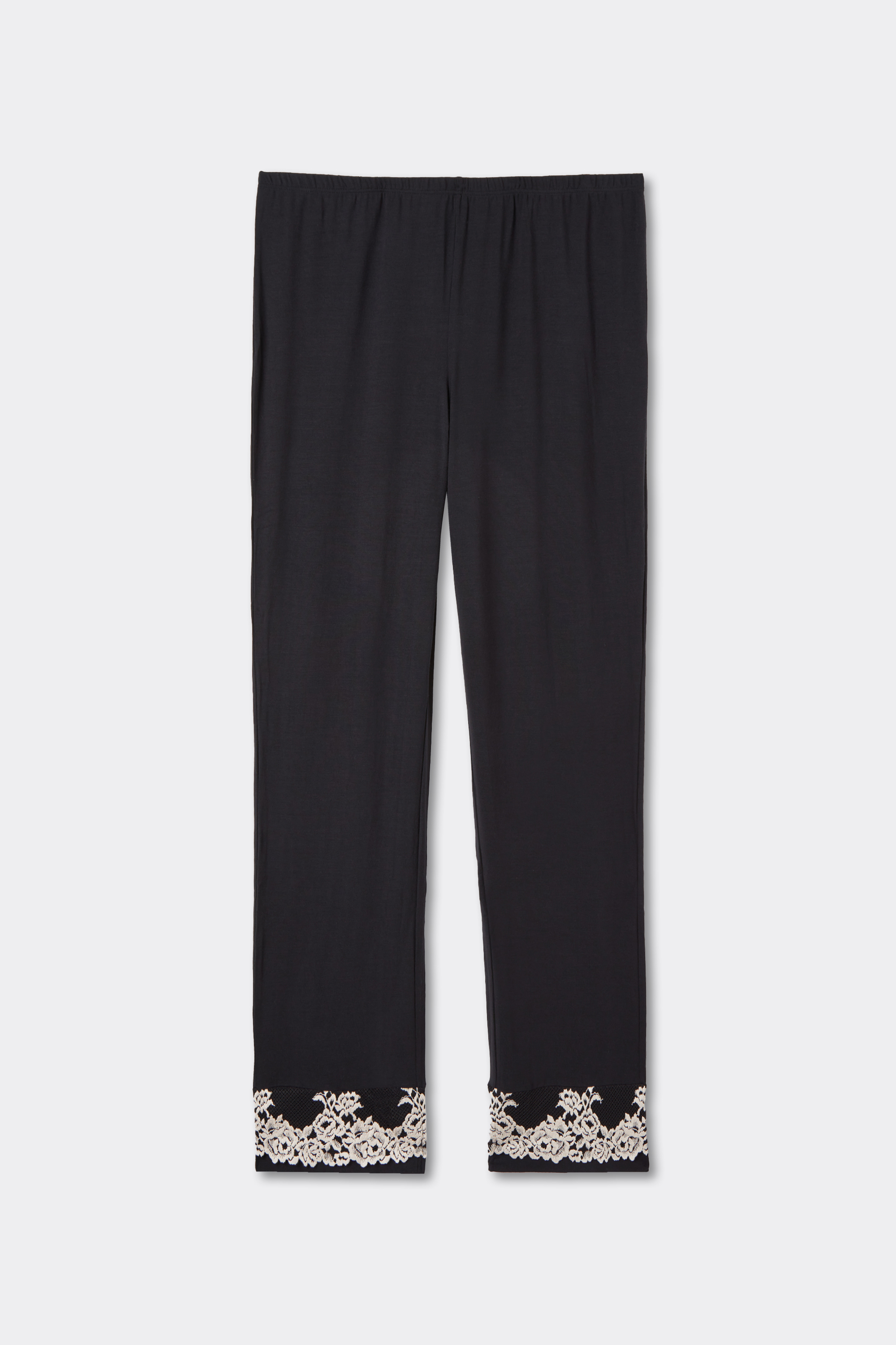 Pantalone Lungo in Modal con Balza Pretty Flowers