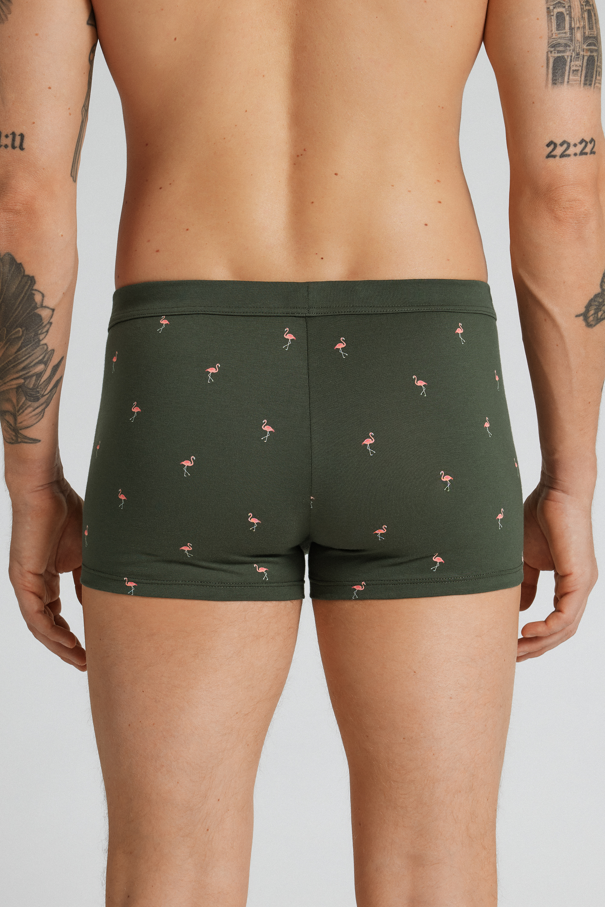 Boxer Cotone Superior Stampa Fenicotteri