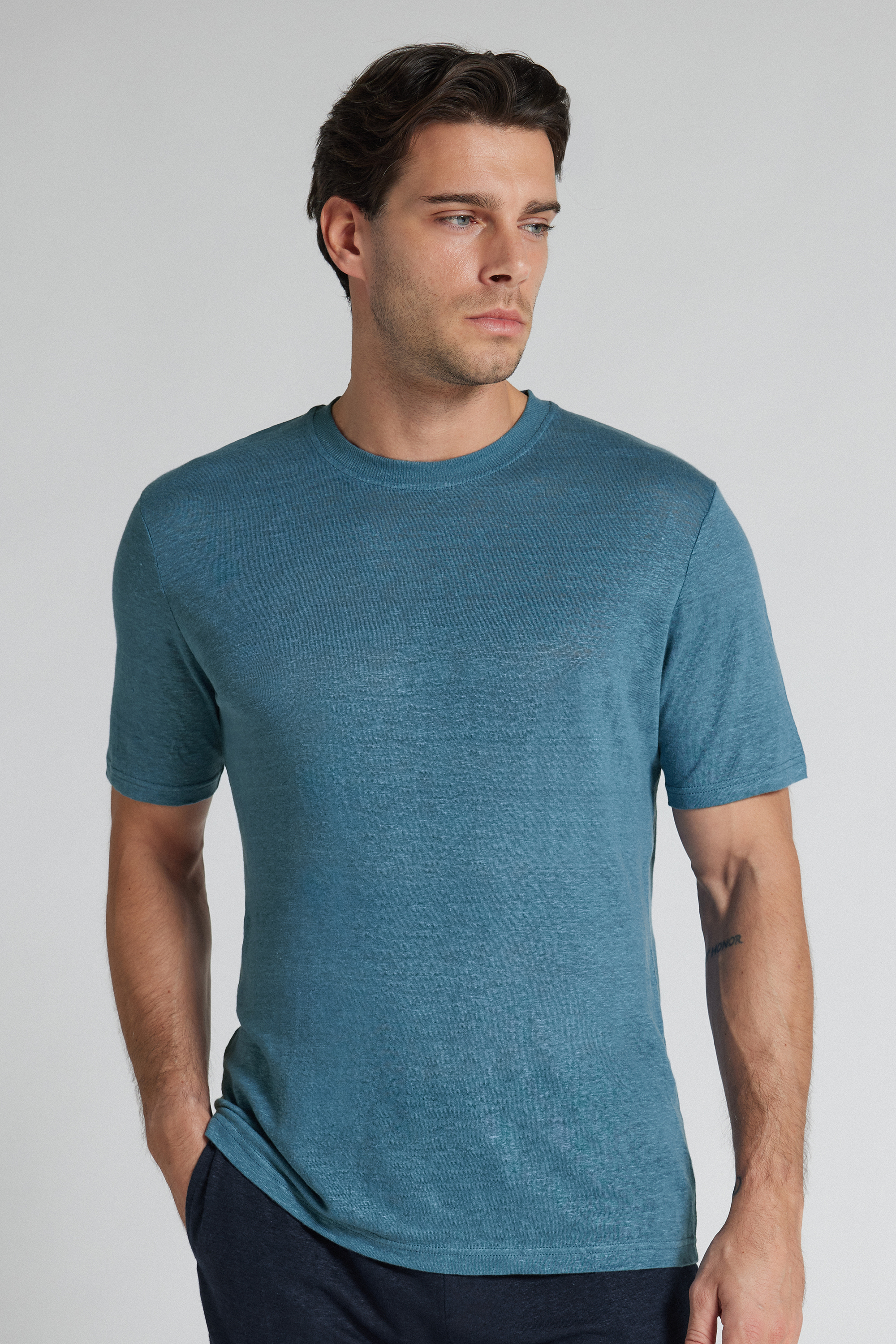 T-Shirt in 100% Lino Soft