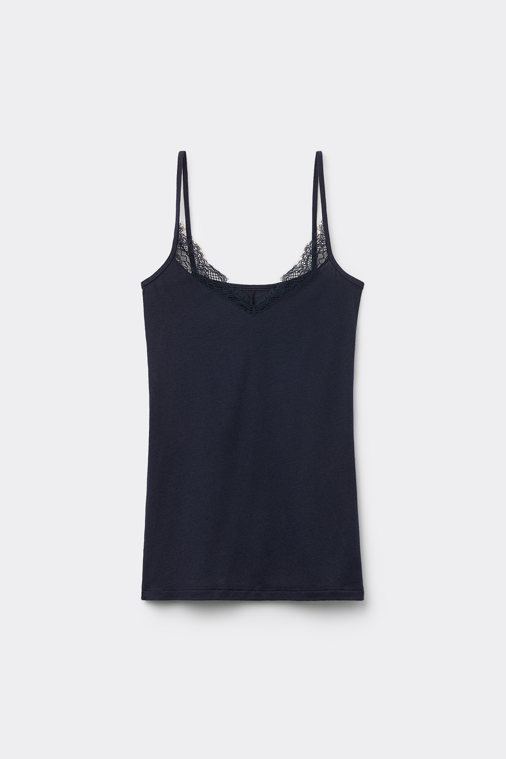 Top in Modal Ultralight con Cashmere con Pizzo