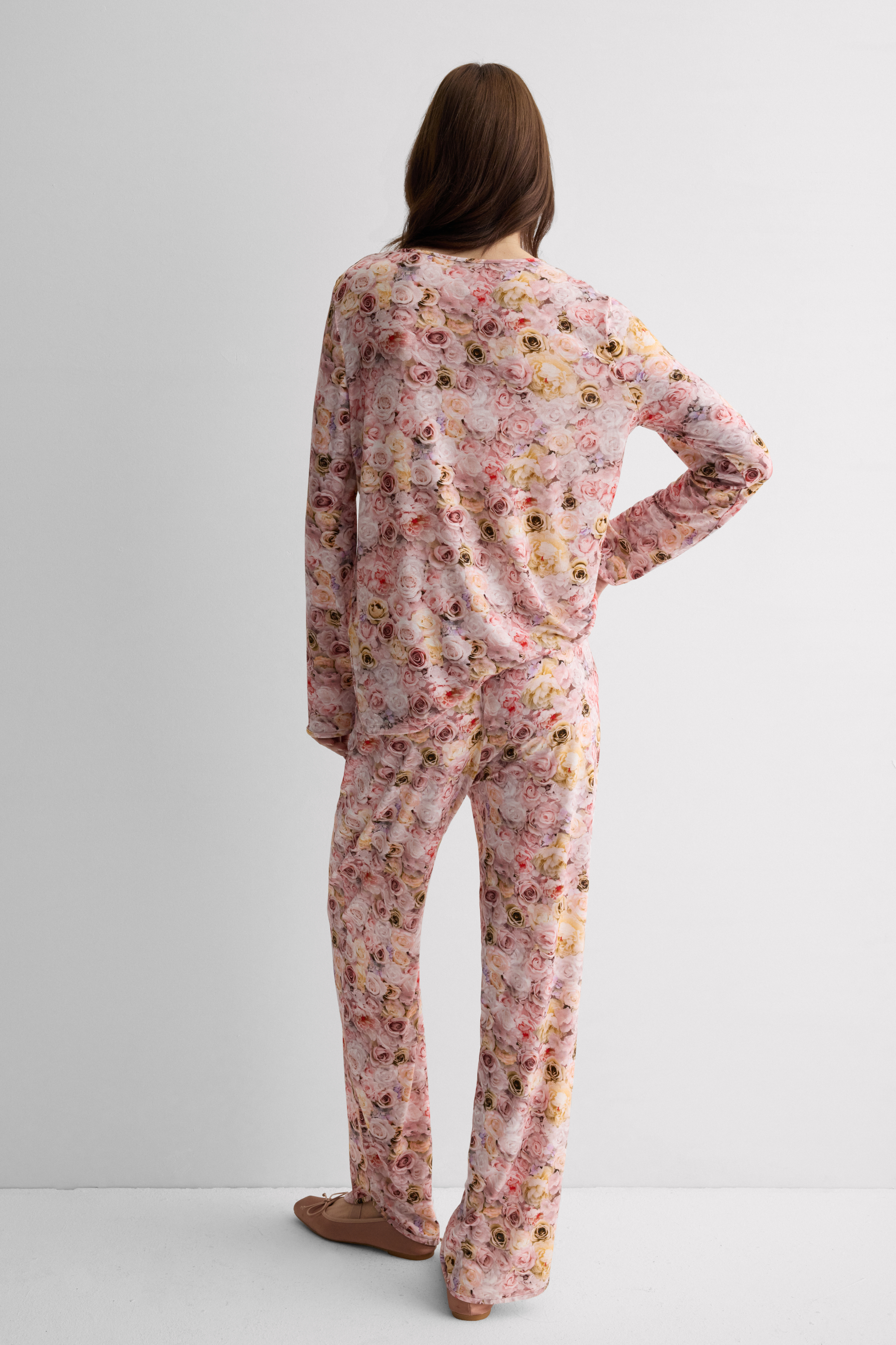 Pigiama Lungo in Fresh Bamboo Stampa I Bloom