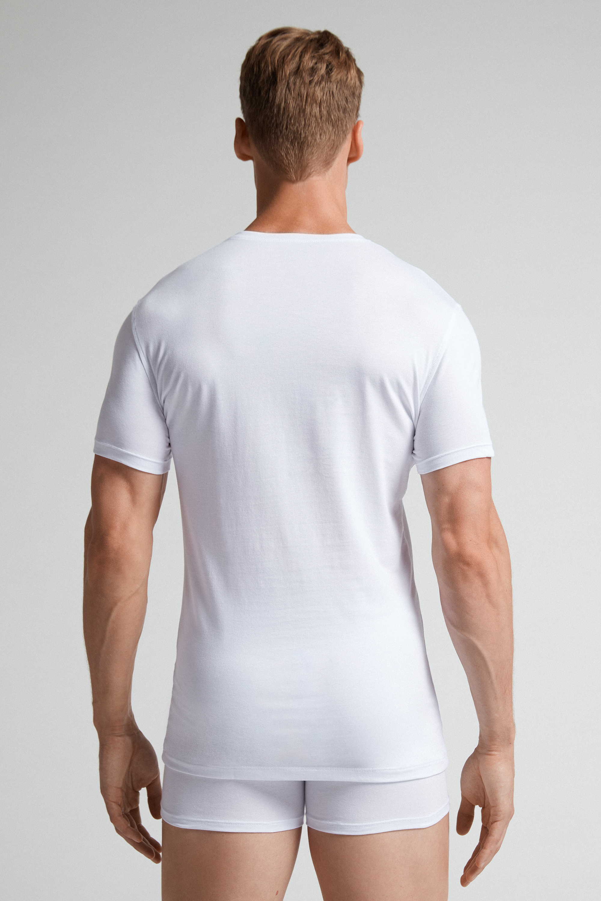 T-Shirt in Cotone Superior Elasticizzato