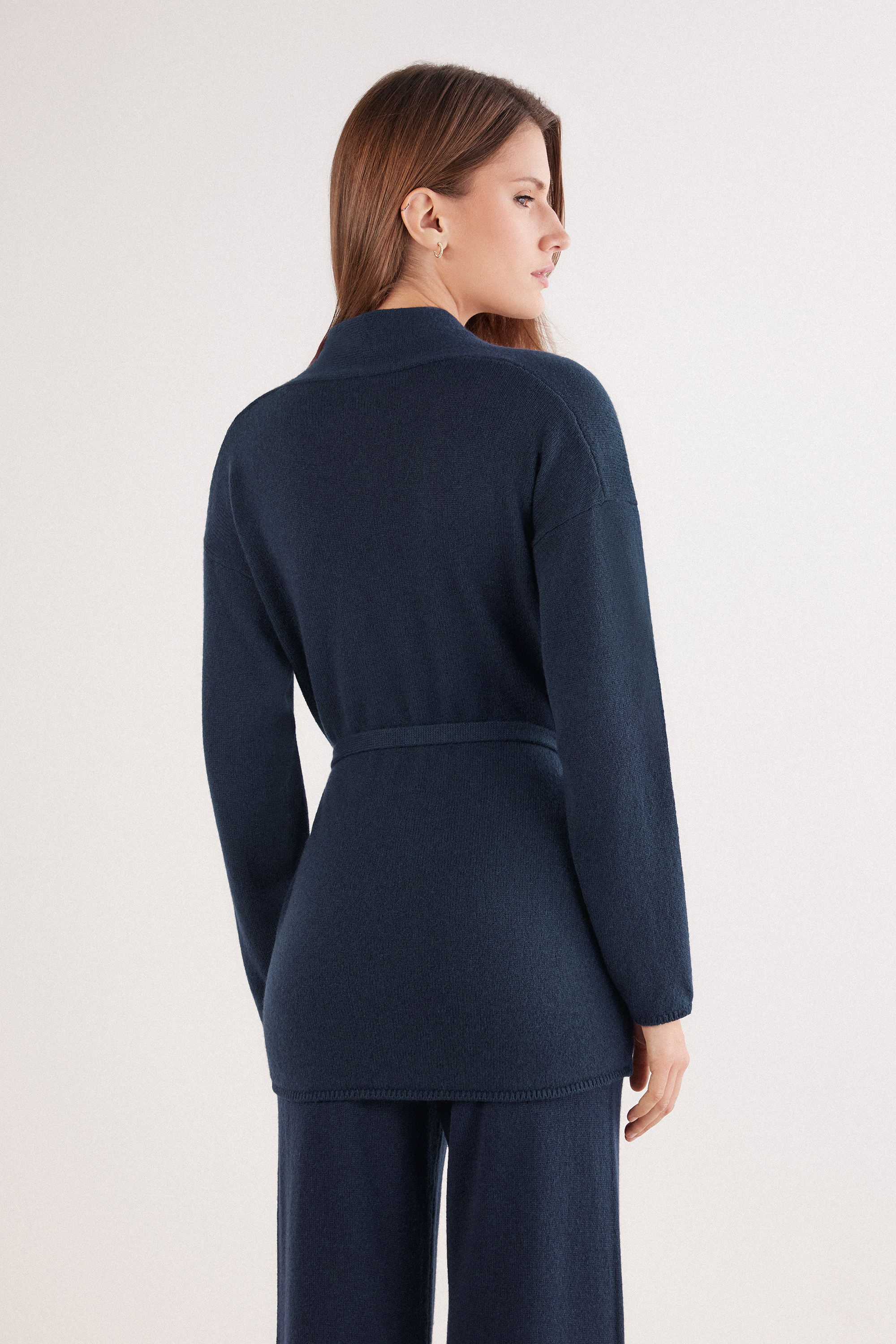 Cardigan con Cintura 100% Cashmere