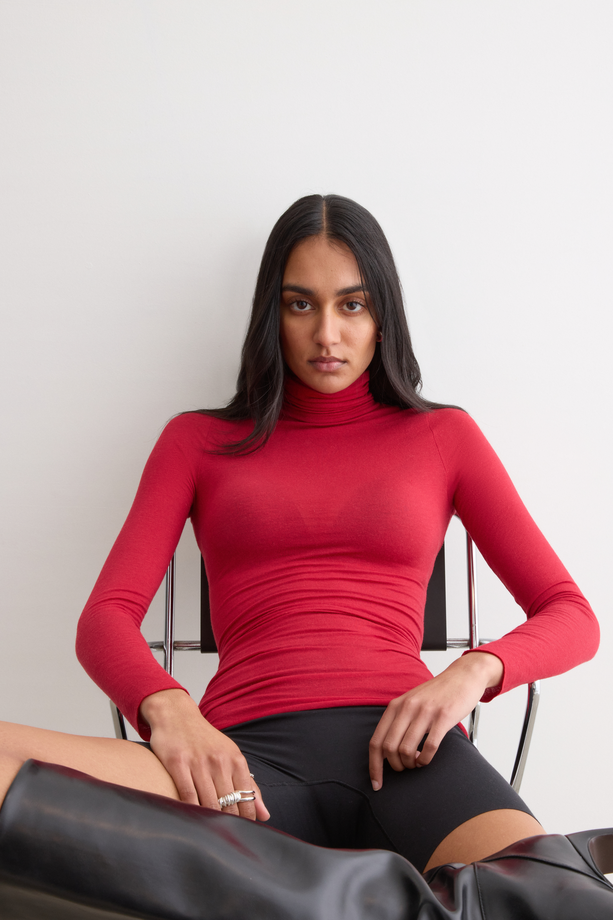 Maglia Ultralight con Cashmere A Collo Alto