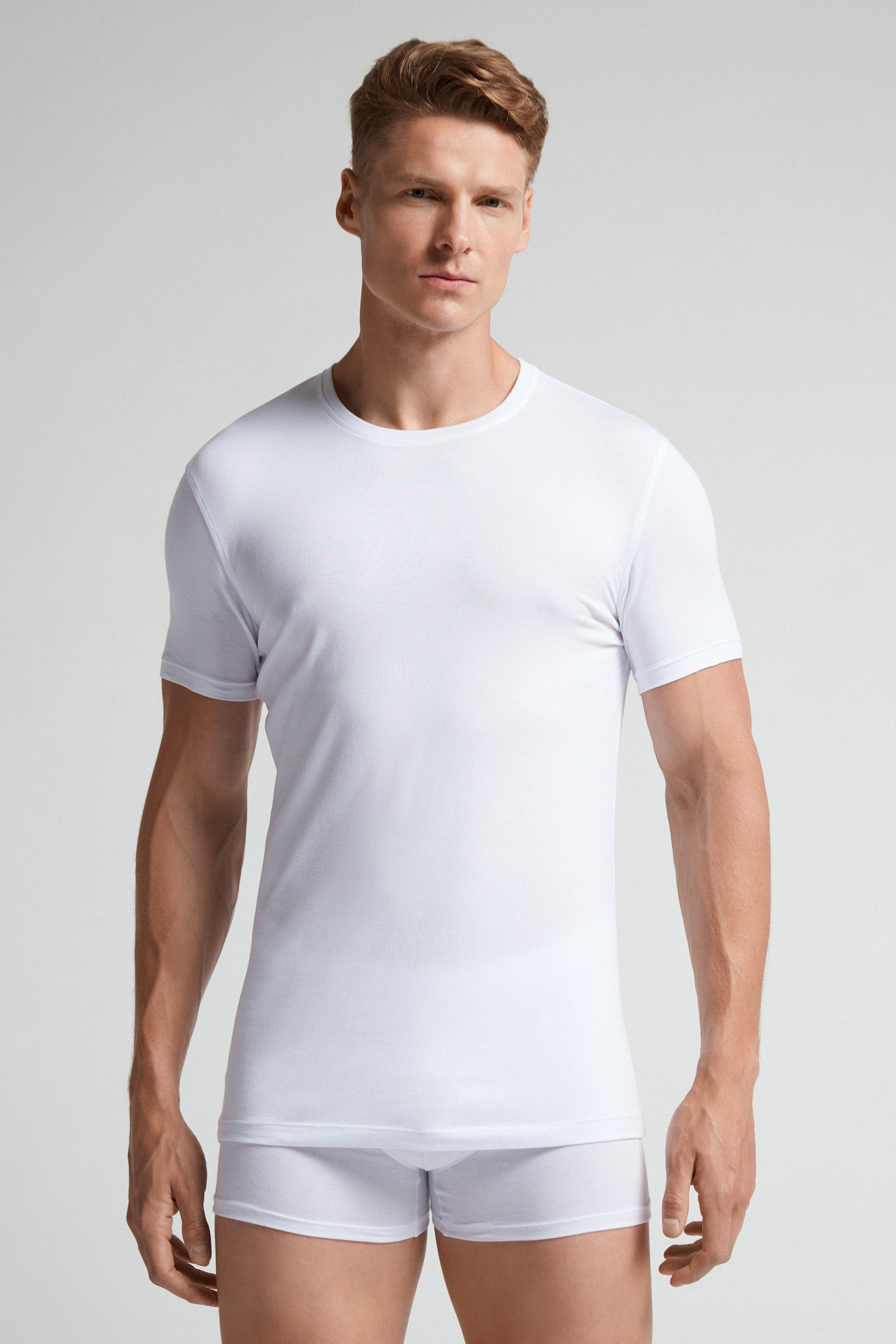 T-Shirt in Cotone Superior Elasticizzato