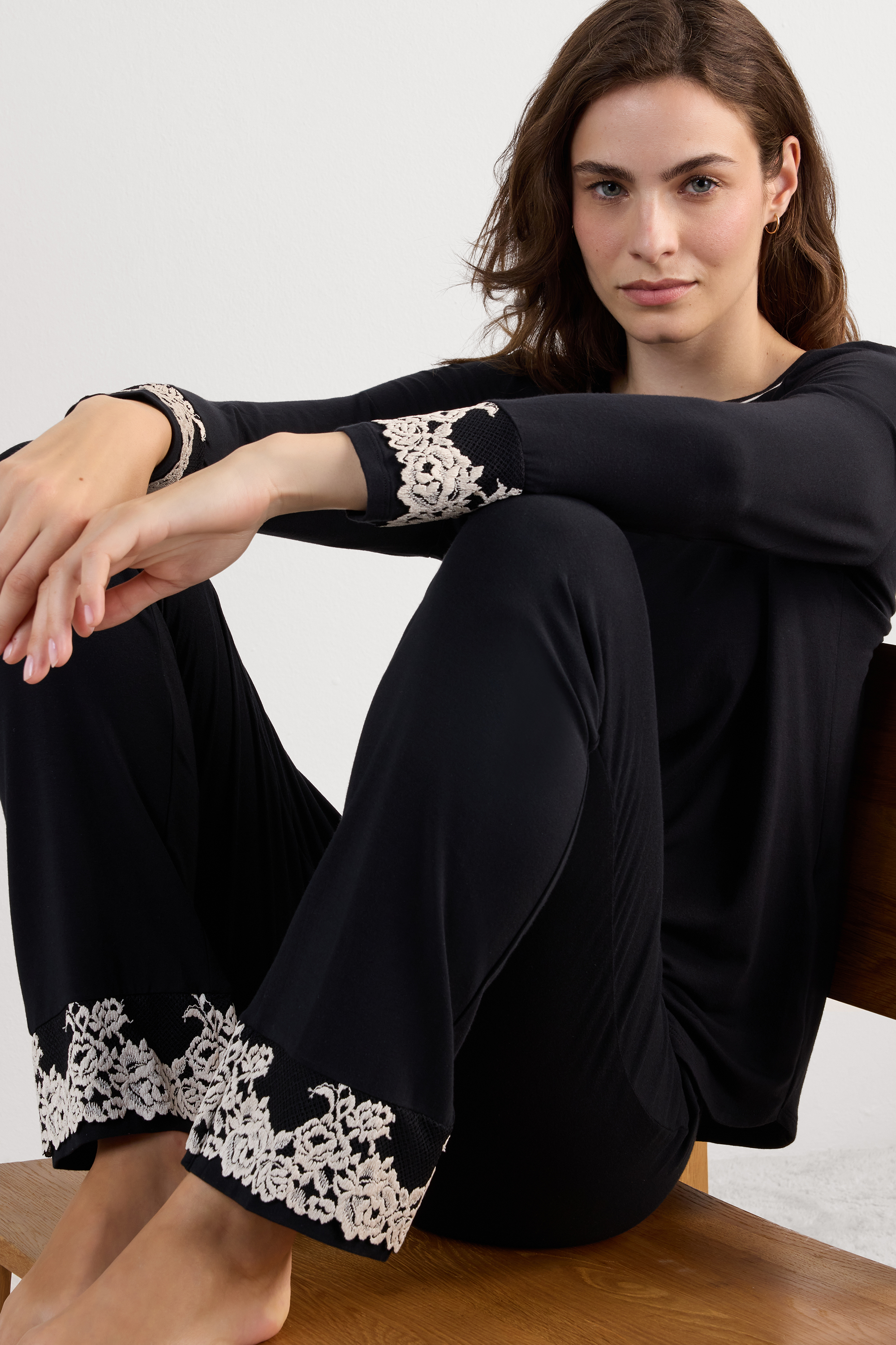 Maglia In Modal Pretty Flowers