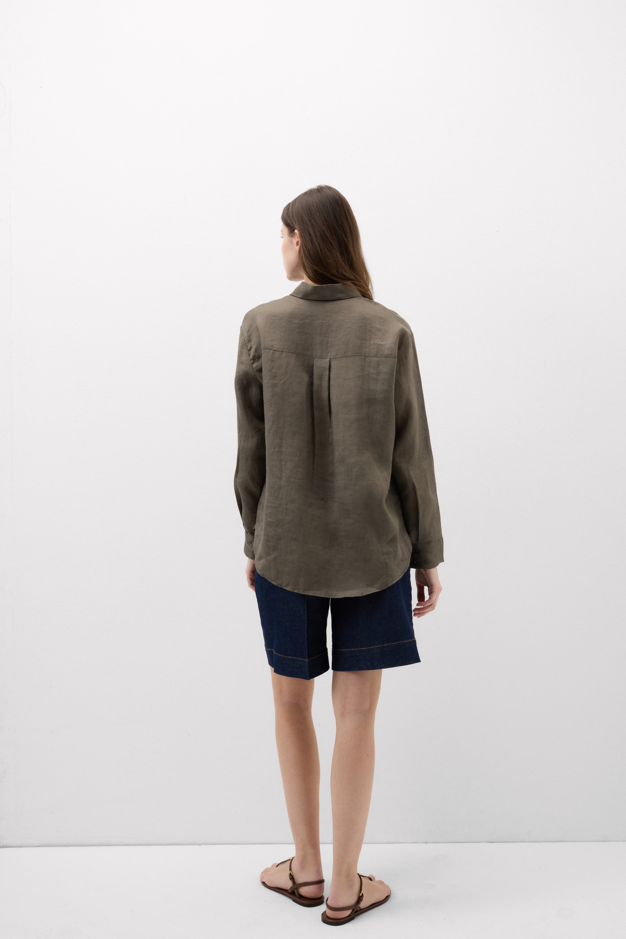 Camicia in Tela di Lino The Pure Linen