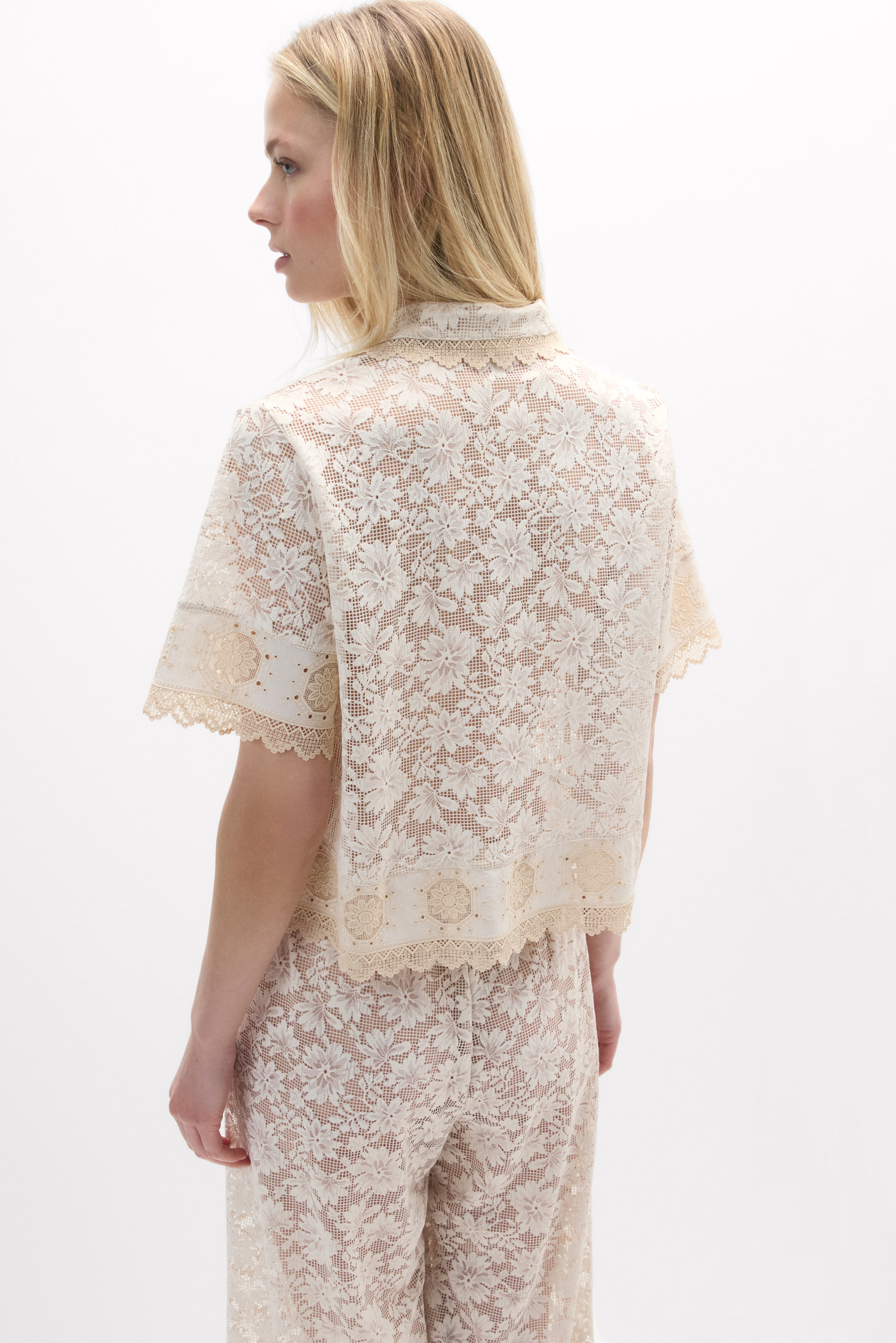 Camicia Manica Corta in Pizzo Midsummer Dream