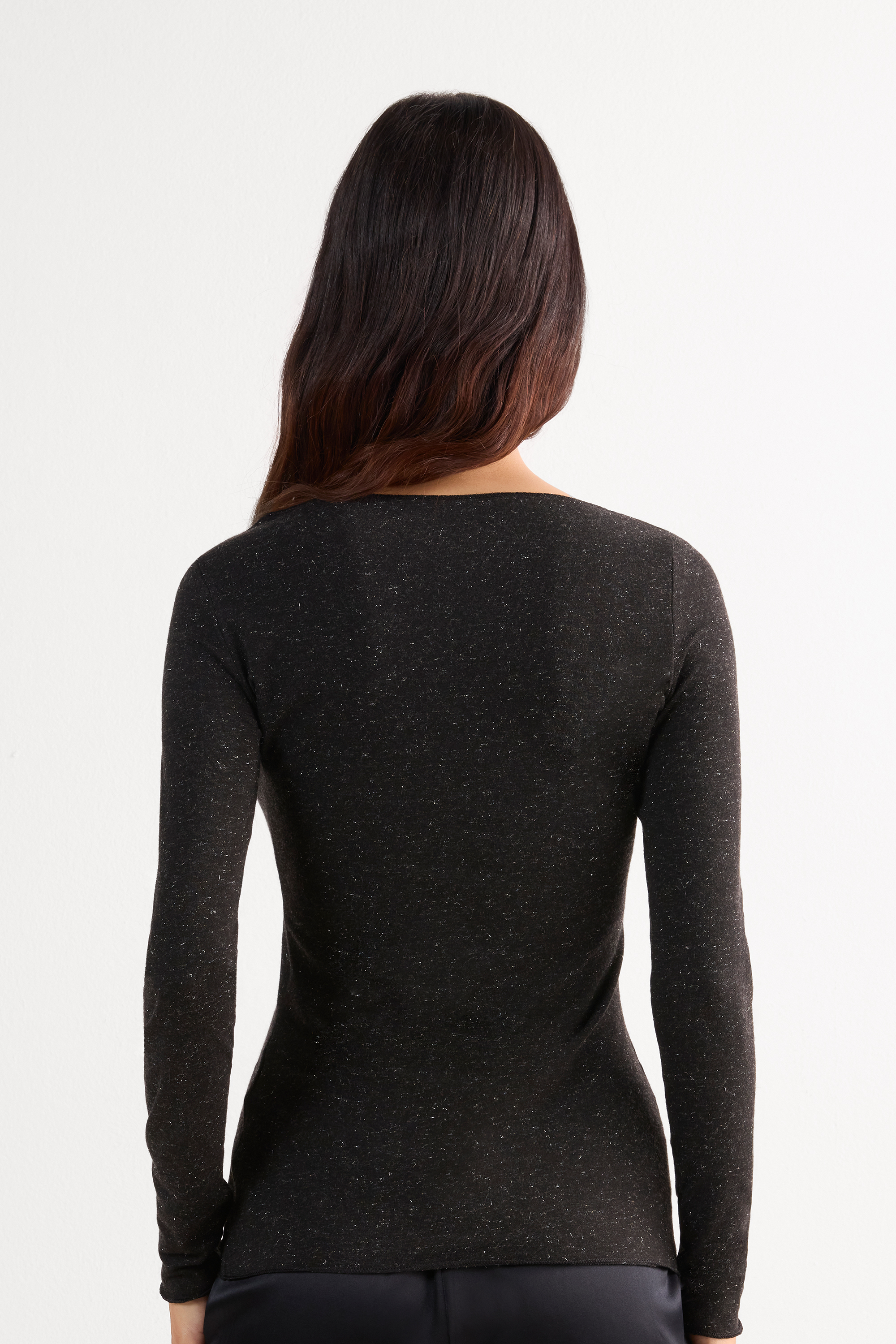 Maglia Girocollo in Modal Light con Cashmere Lam&egrave;