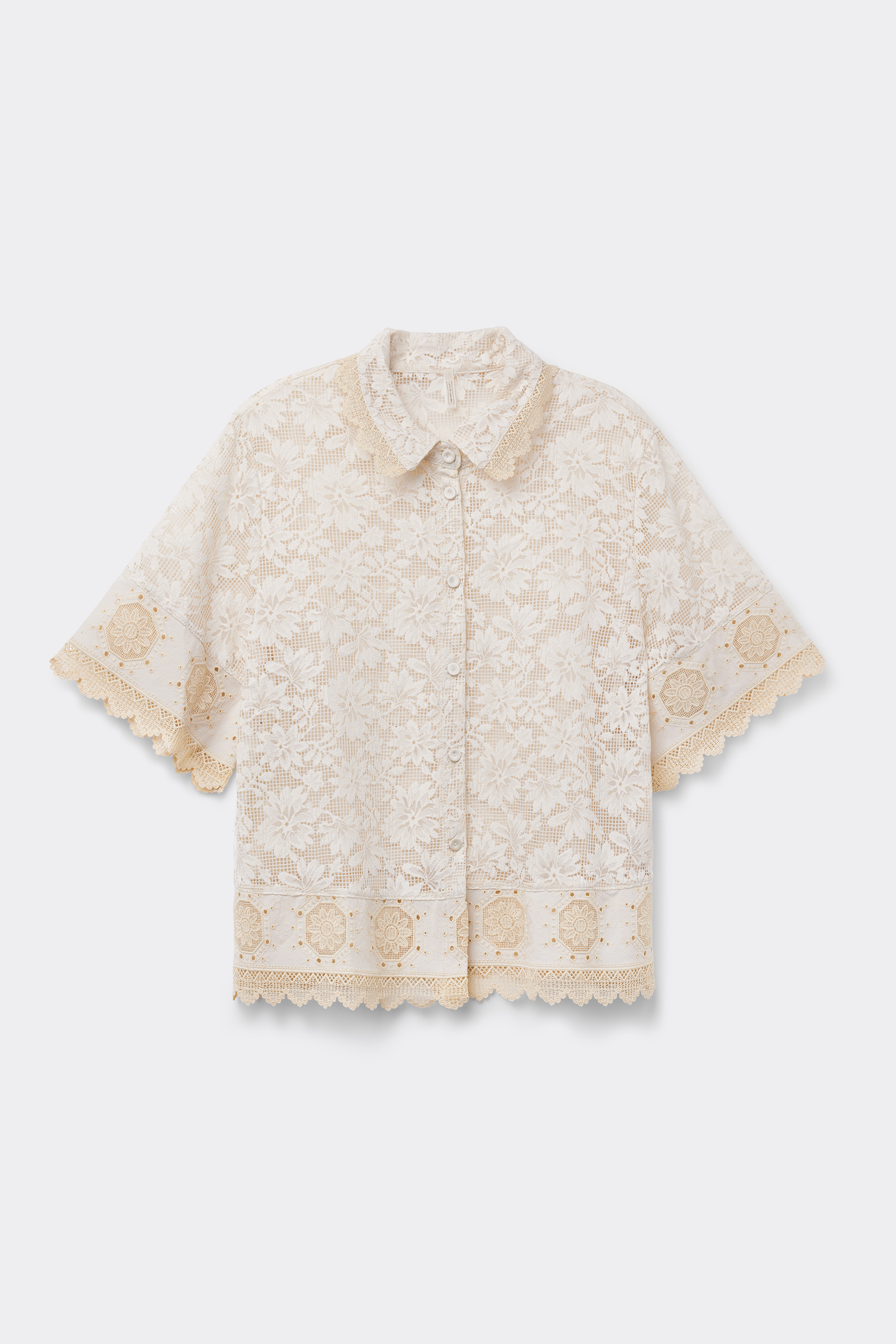 Camicia Manica Corta in Pizzo Midsummer Dream
