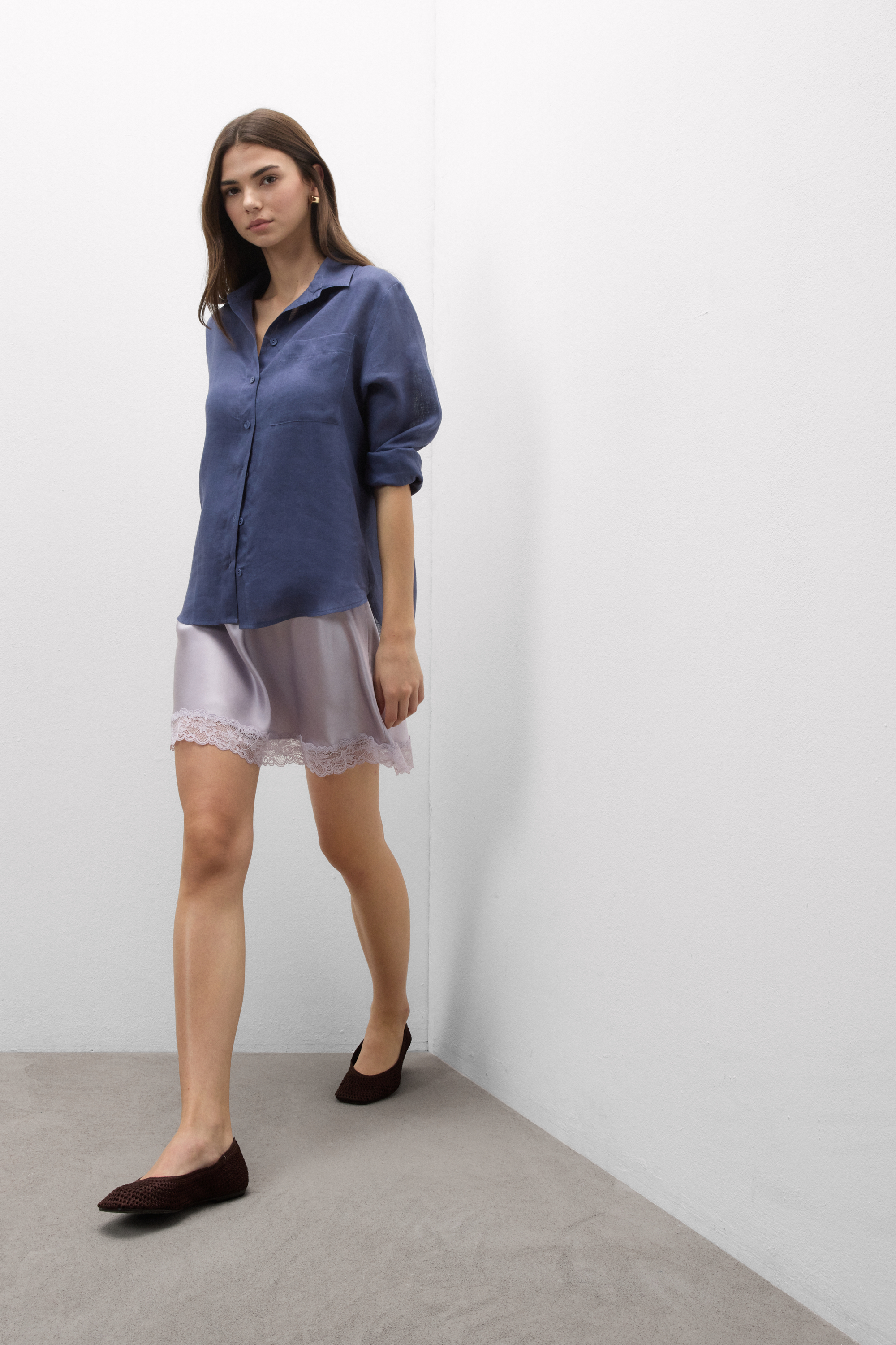Camicia in Tela di Lino The Pure Linen