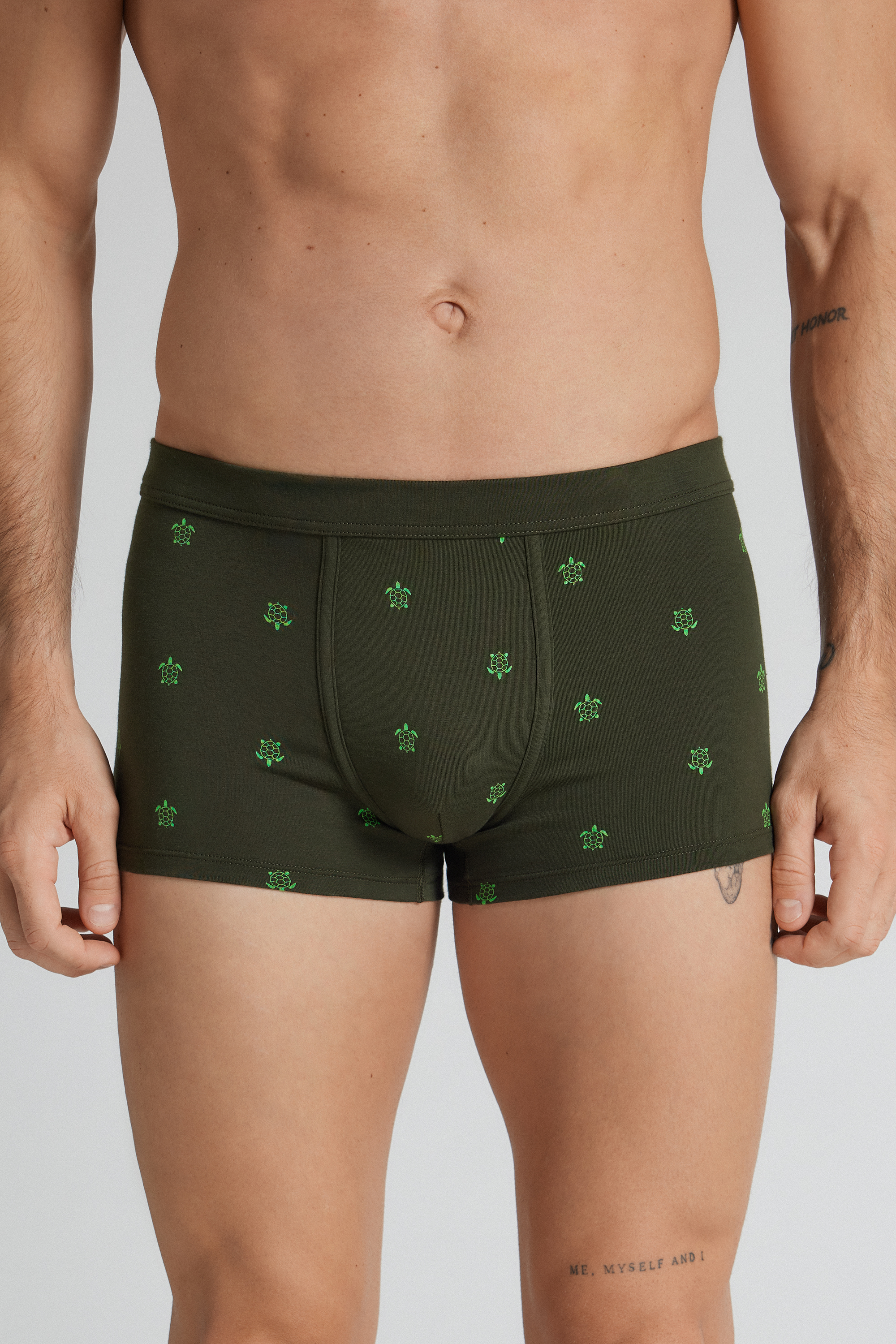 Boxer Cotone Superior Stampa Tartaruga