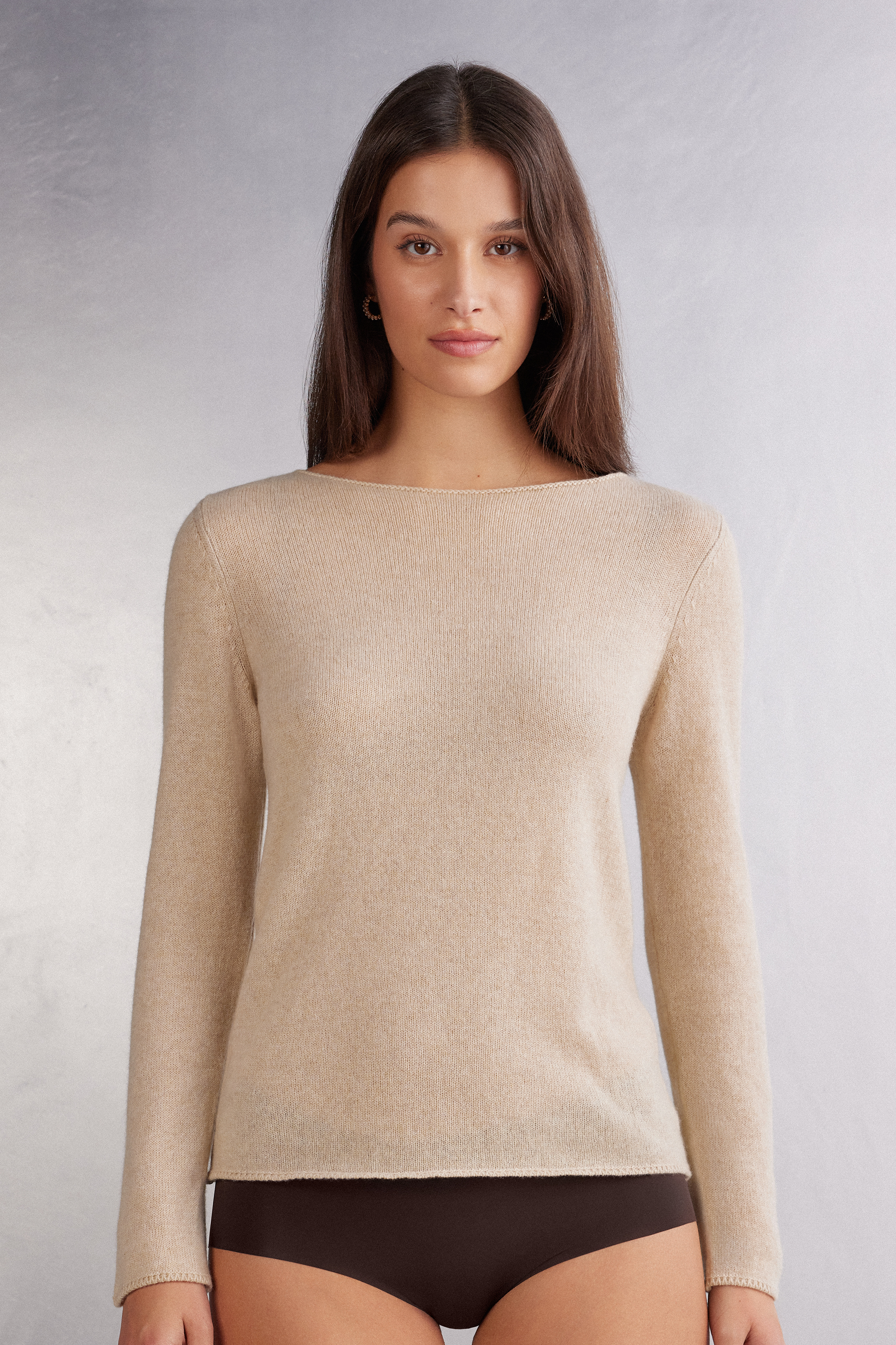 Maglia Manica Lunga 100% Cashmere