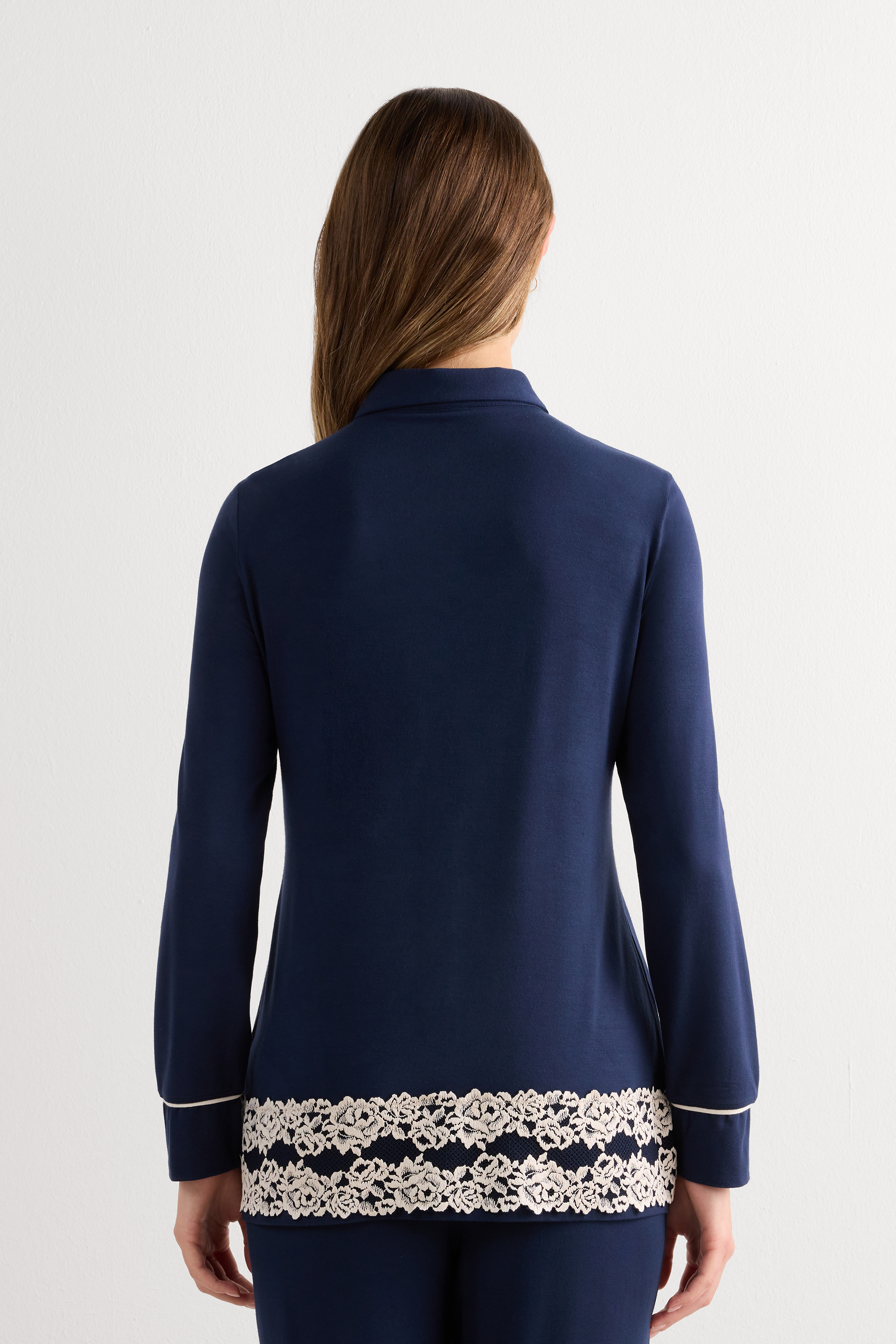 Maglia Aperta Davanti in Modal Pretty Flowers
