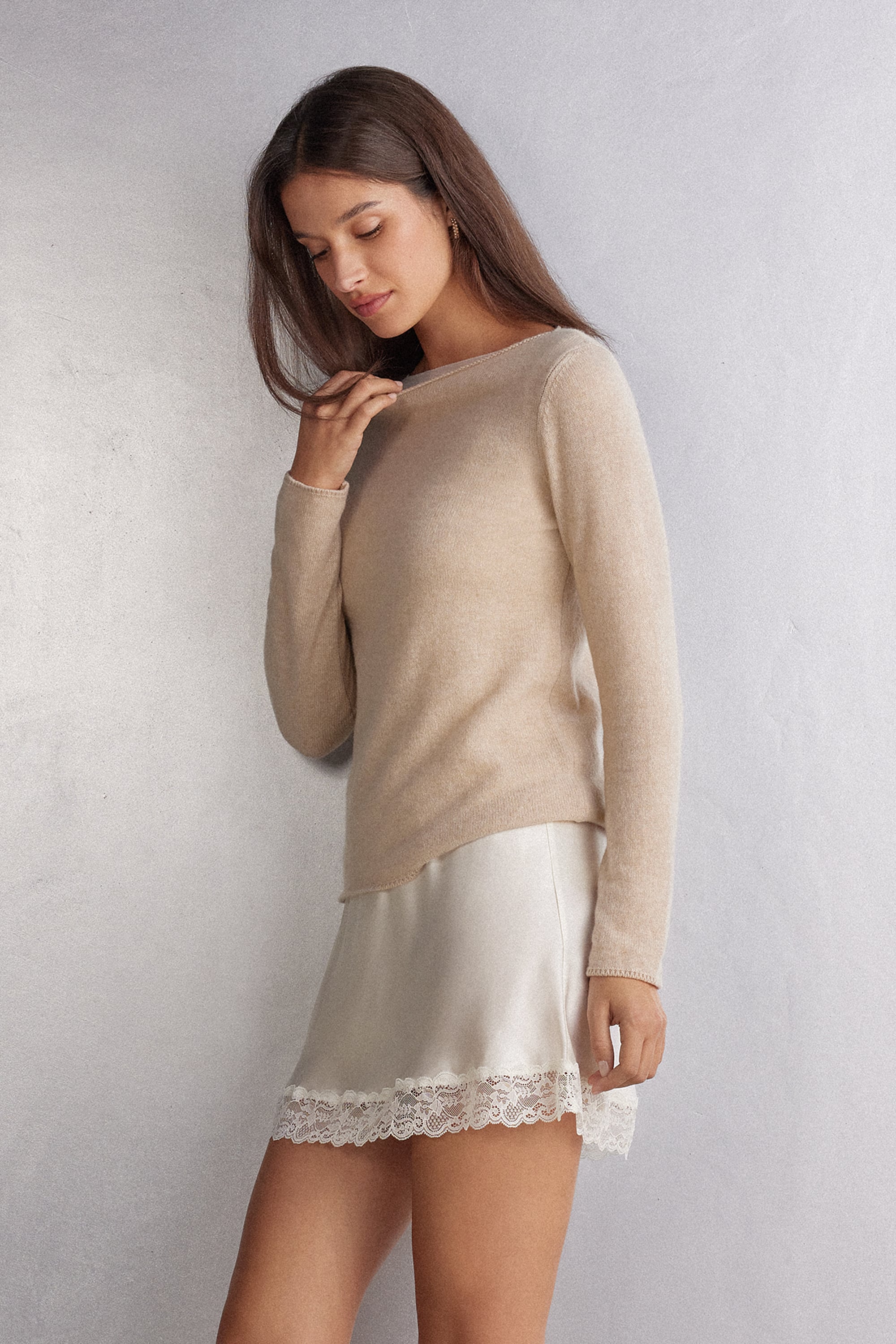 Maglia Manica Lunga 100% Cashmere