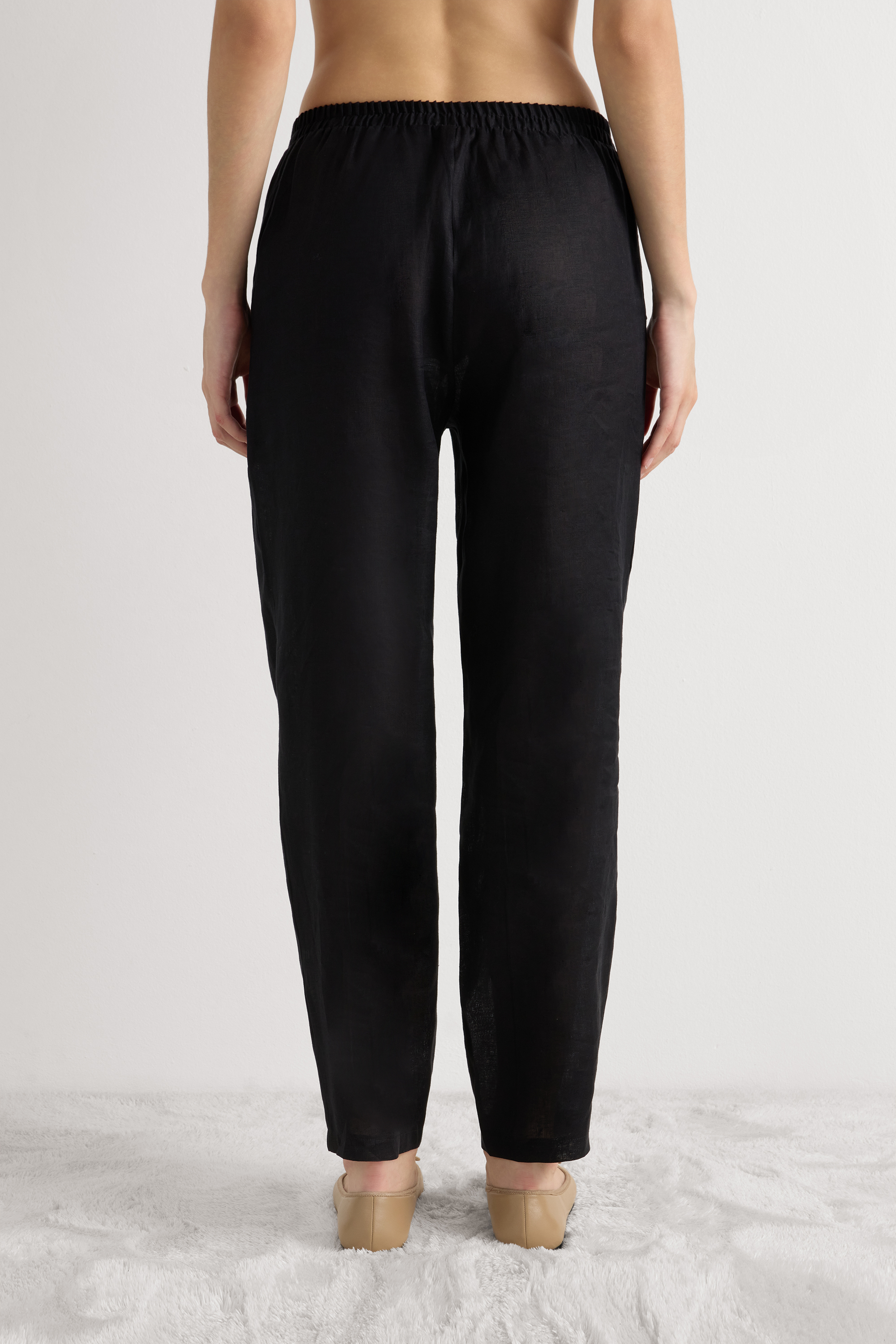 Pantalone in Tela di Lino The Pure Linen