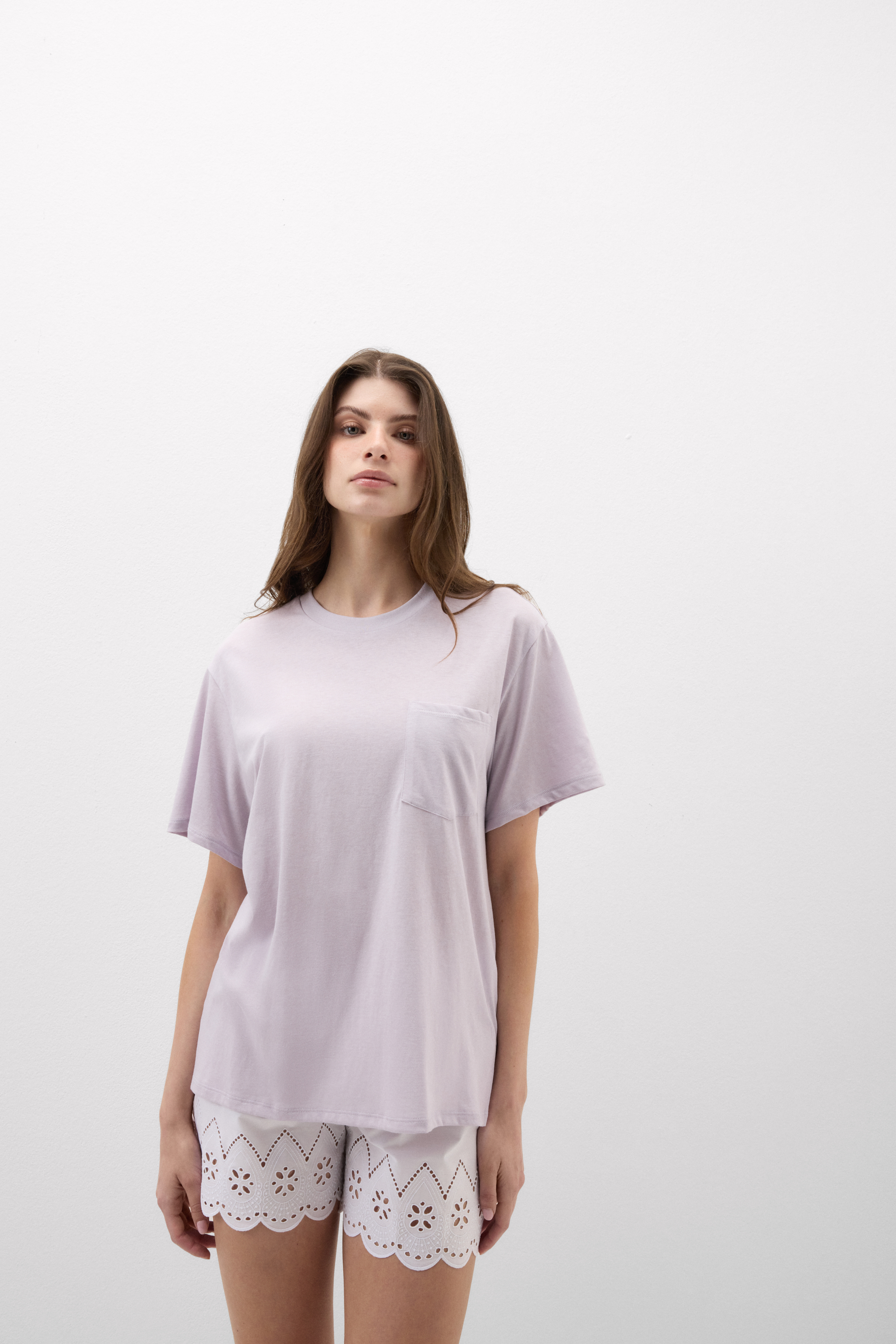 Maglia Manica Corta con Taschino in Cotone Ultrafresh