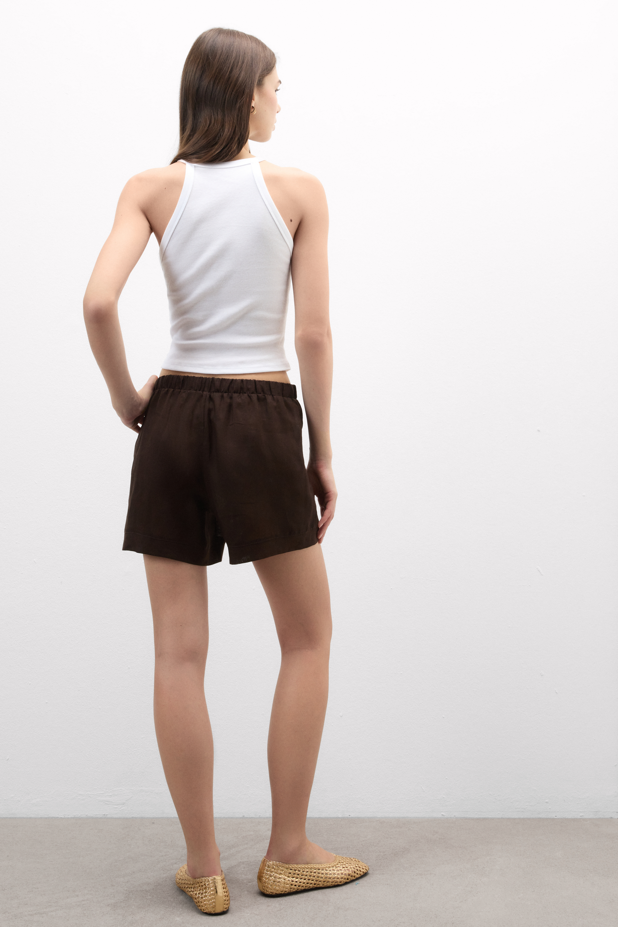 Pantaloncino in Tela di Lino The Pure Linen