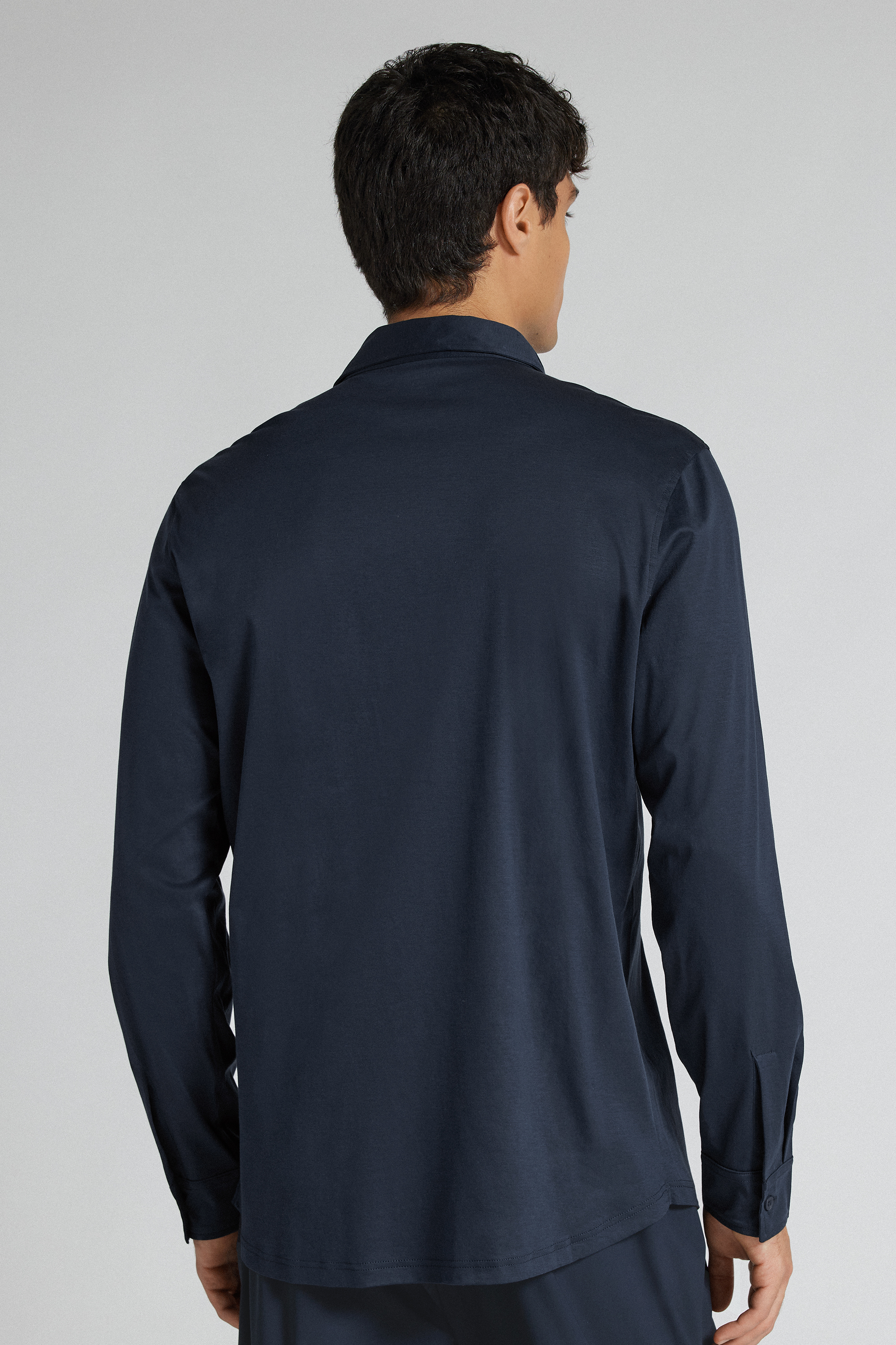 Camicia in Cotone Mercerizzato Superlight Manica Lunga filo Premium