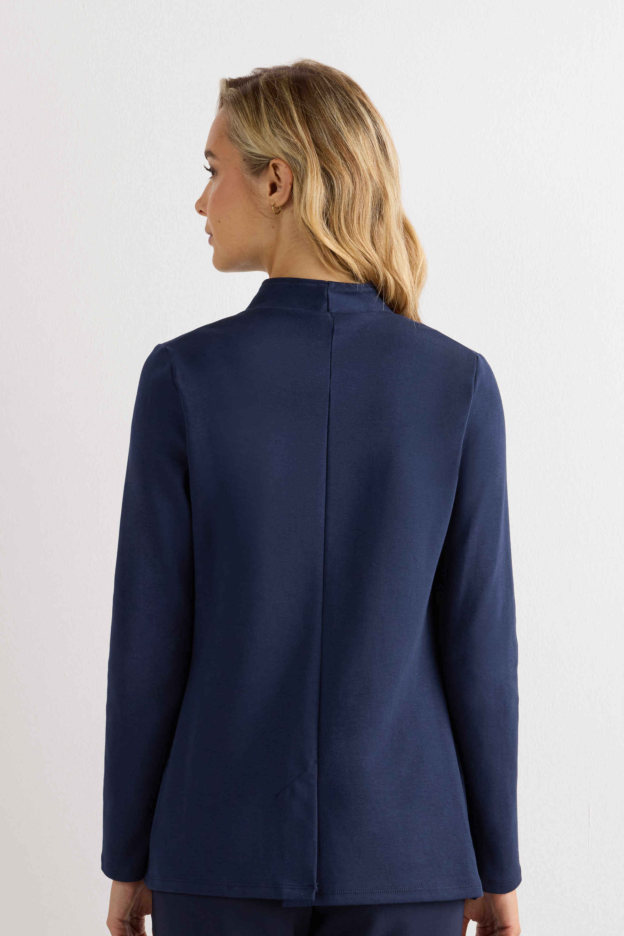Giacca Manica Lunga in Interlock di Cotone