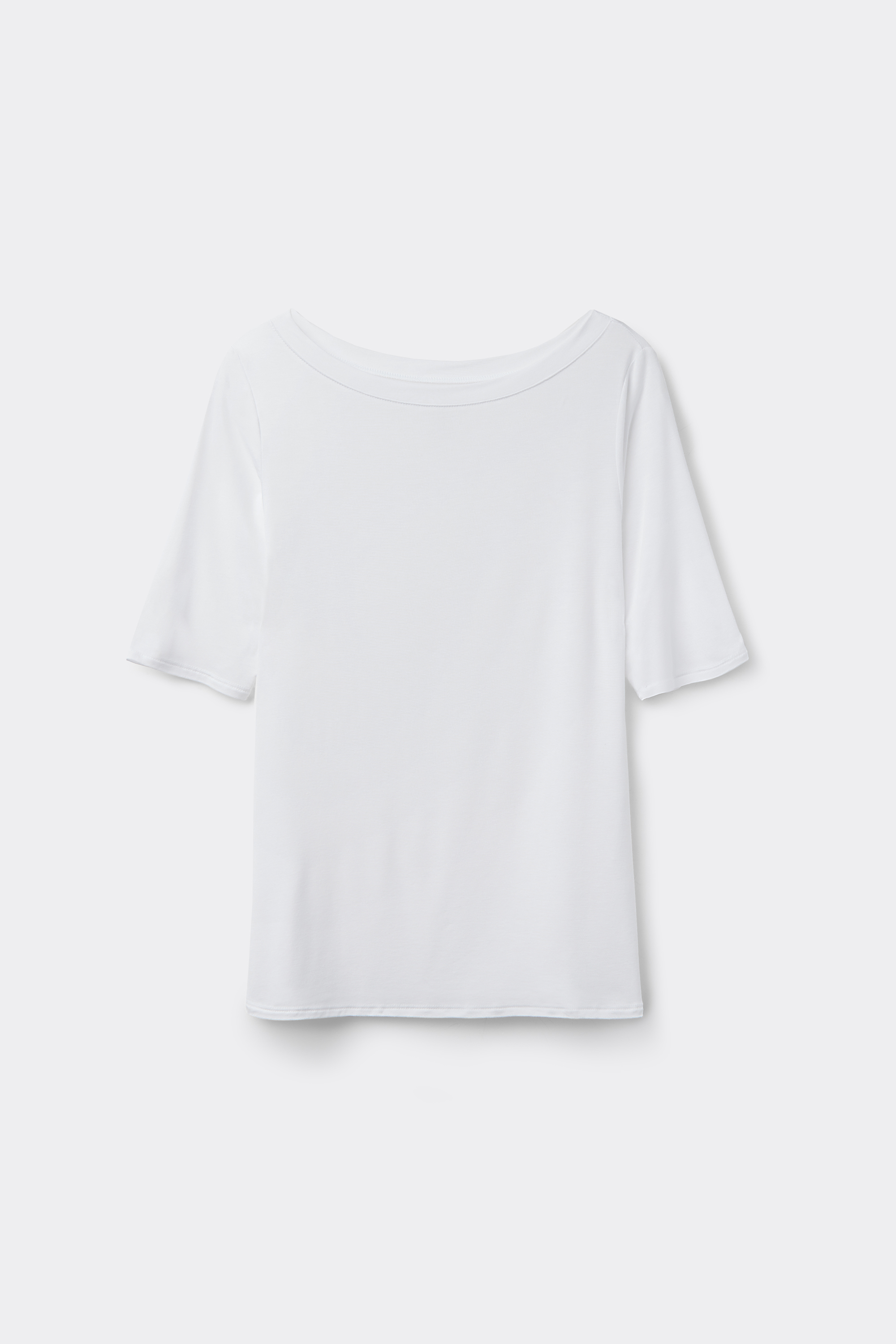 Maglia Scollo Barchetta in Fresh bamboo