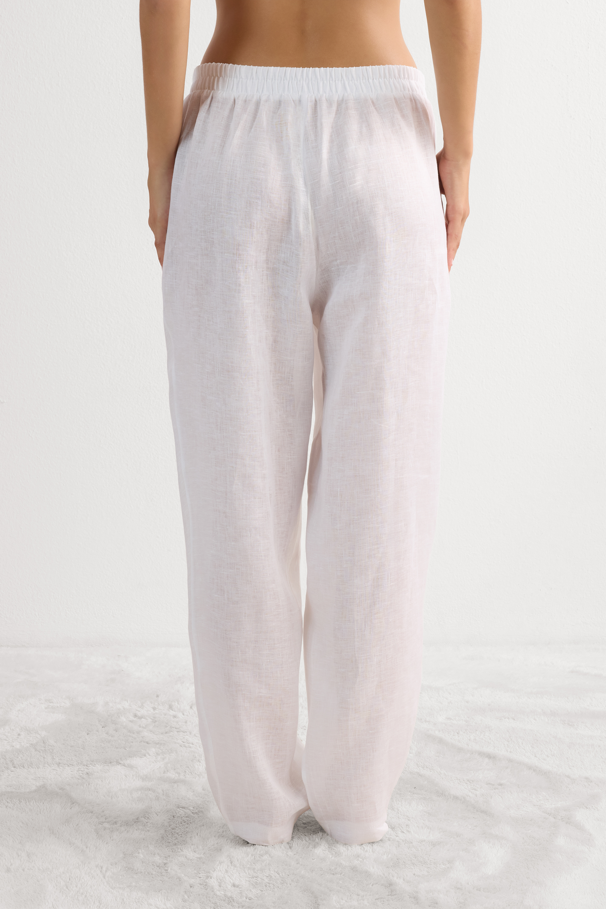 Pantalone in Tela di Lino The Pure Linen