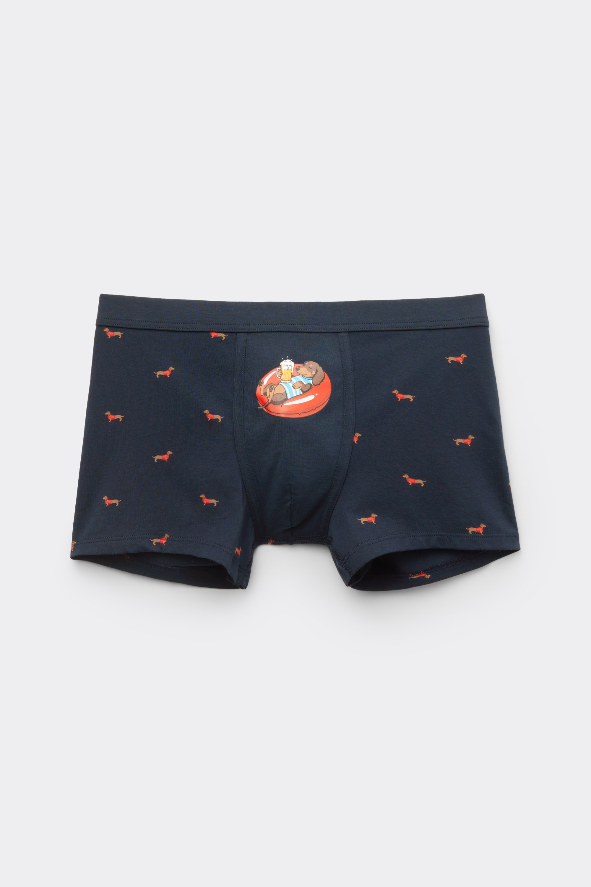Boxer Cotone Superior Stampa Bassotto