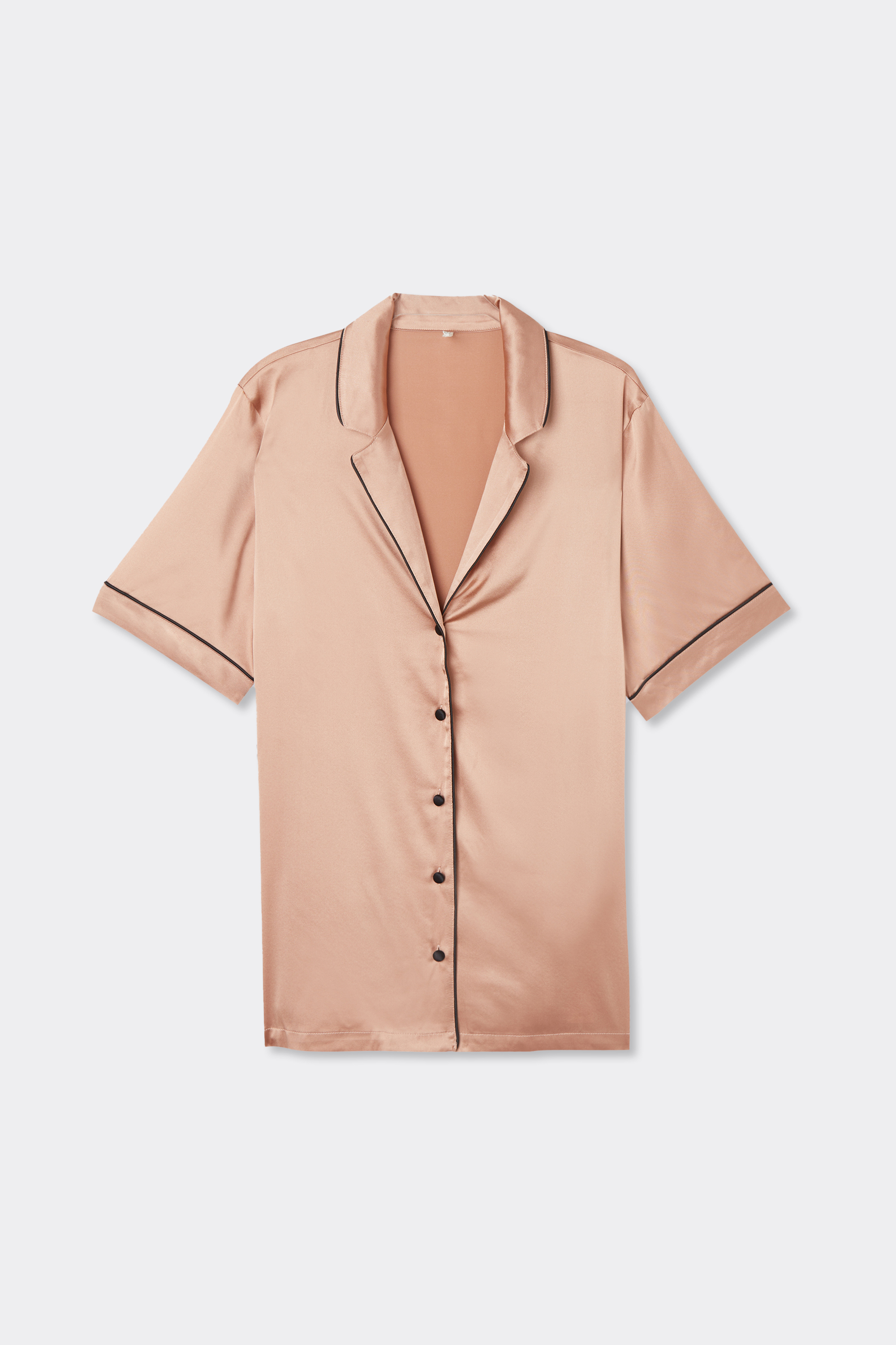 Camicia Maniche Corte in Seta Taglio Uomo