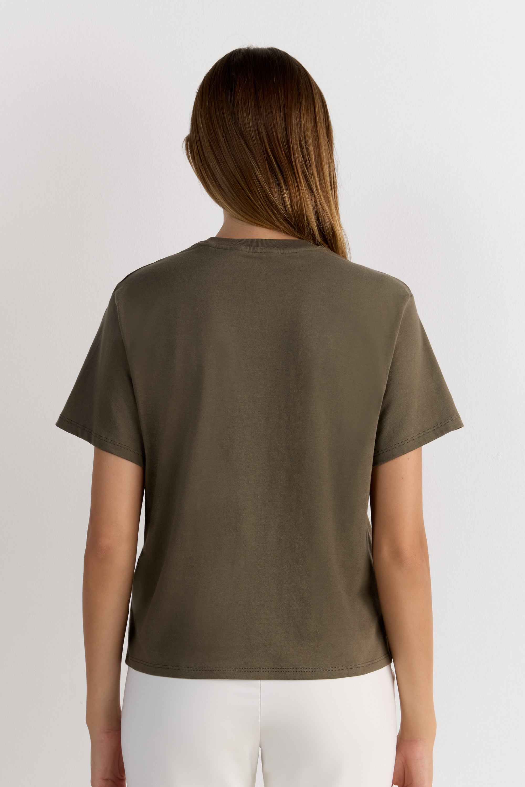Maglia Manica Corta Boxy Fit in Cotone