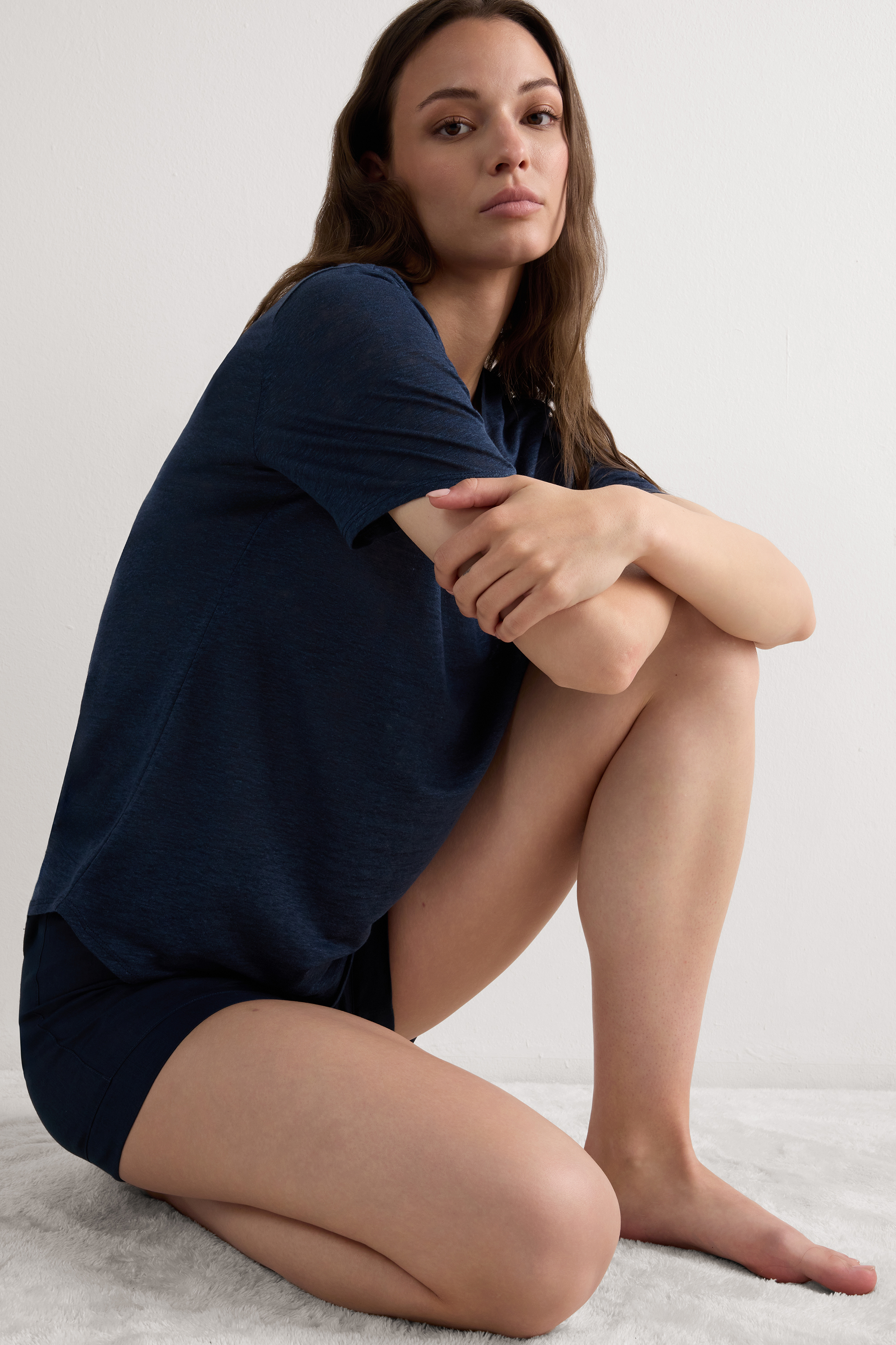 Maglia Manica Corta in Lino The Pure Linen