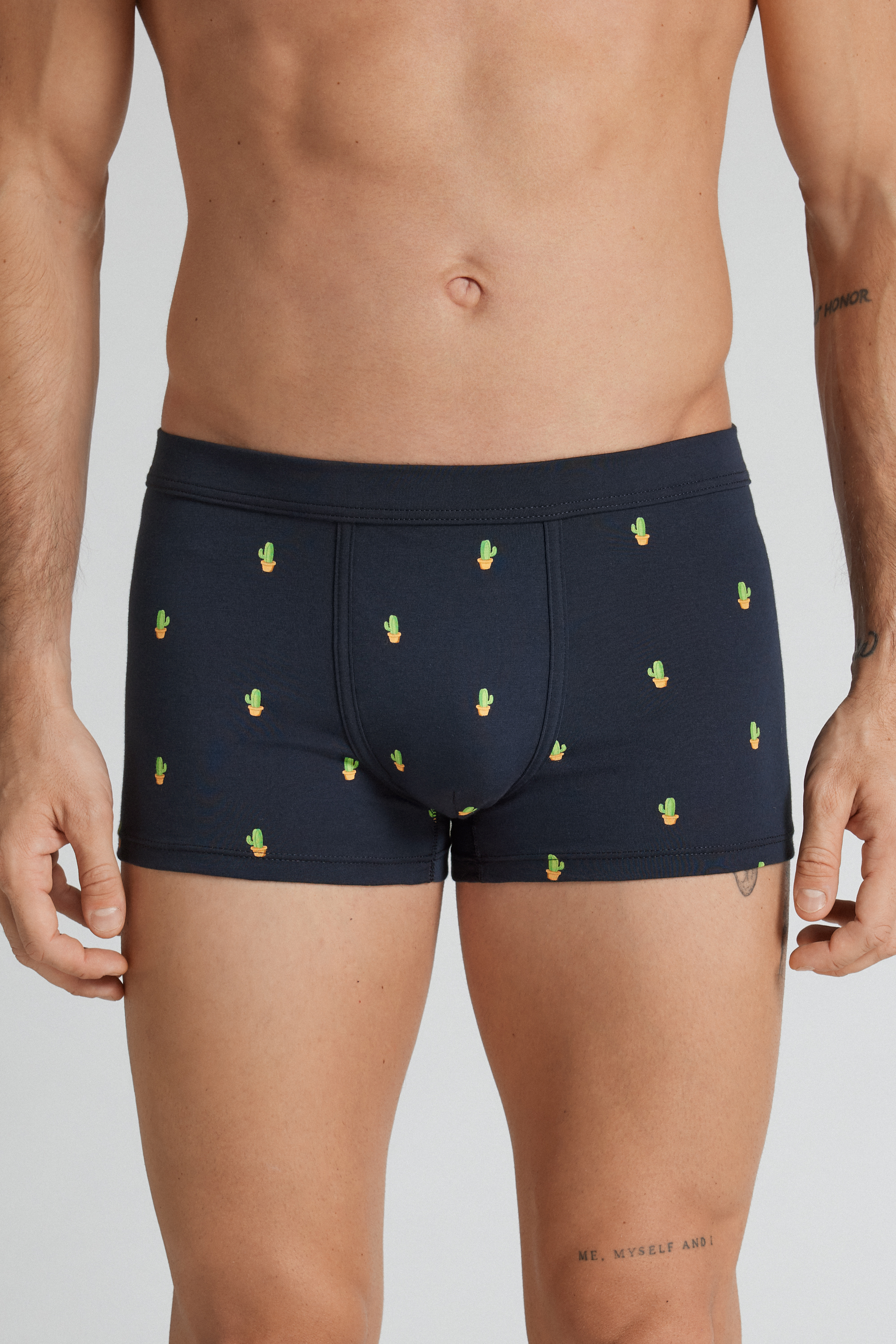 Boxer Cotone Superior Stampa Cactus