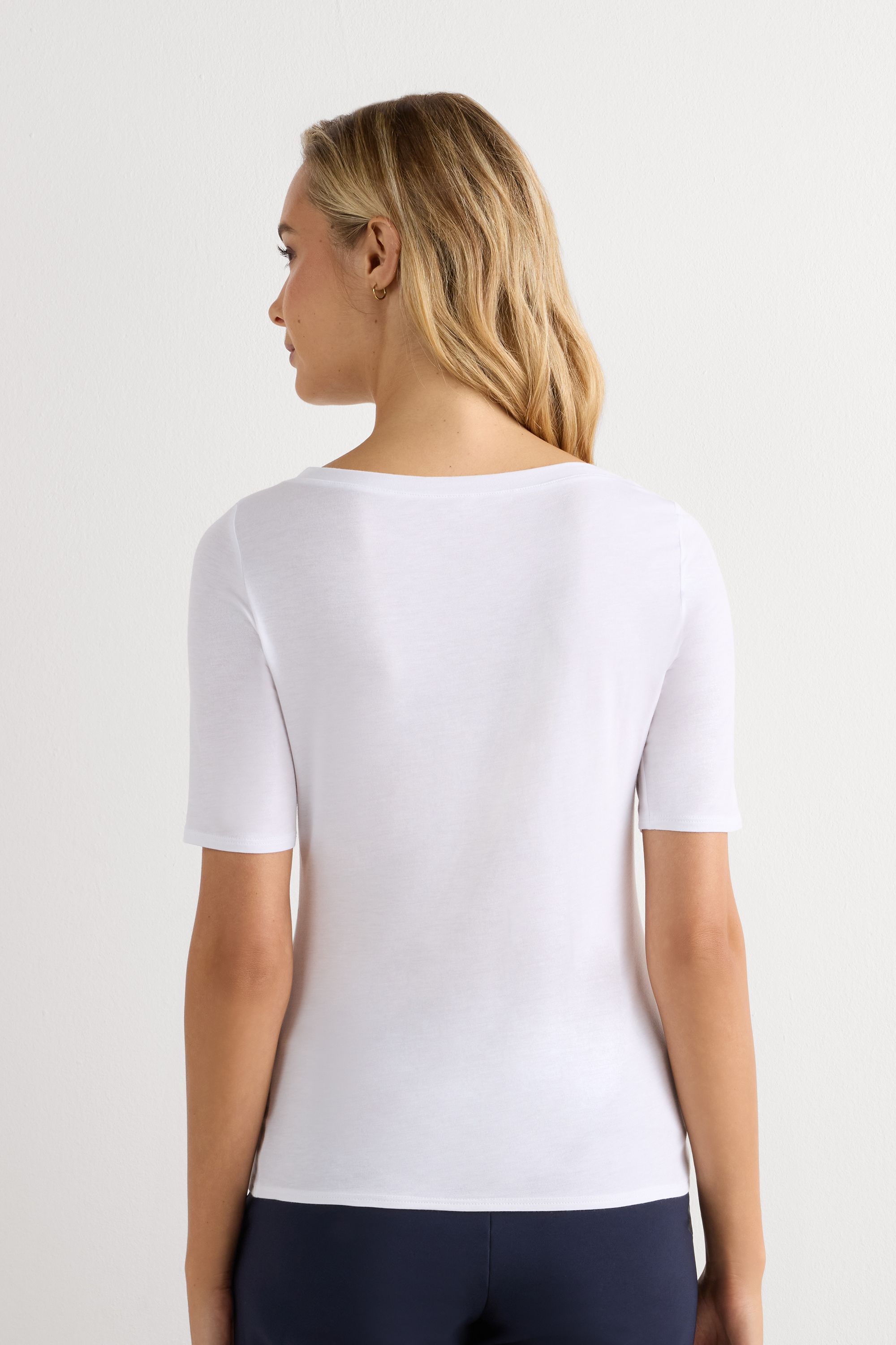 Maglia Scollo Barchetta in Fresh bamboo