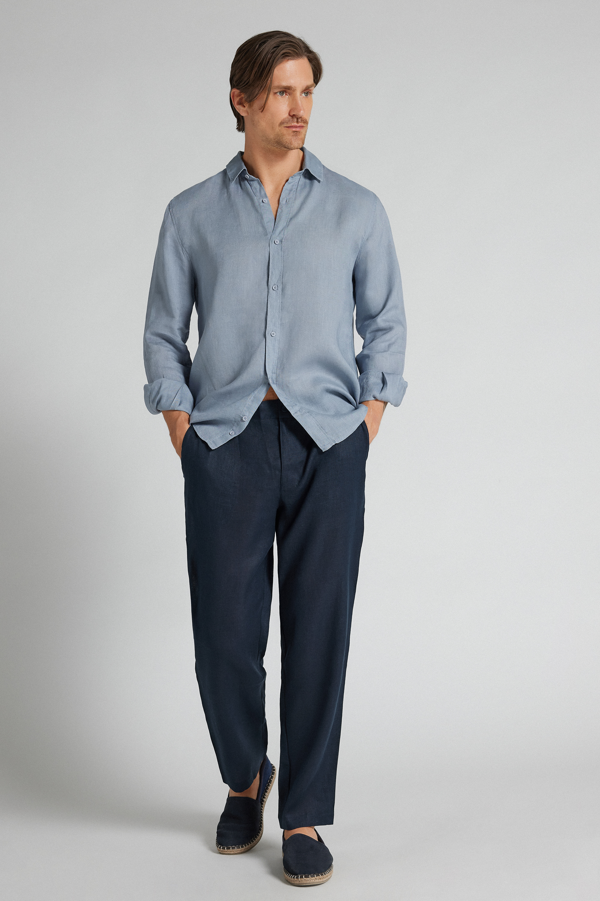Pantaloni Lunghi in 100% Lino