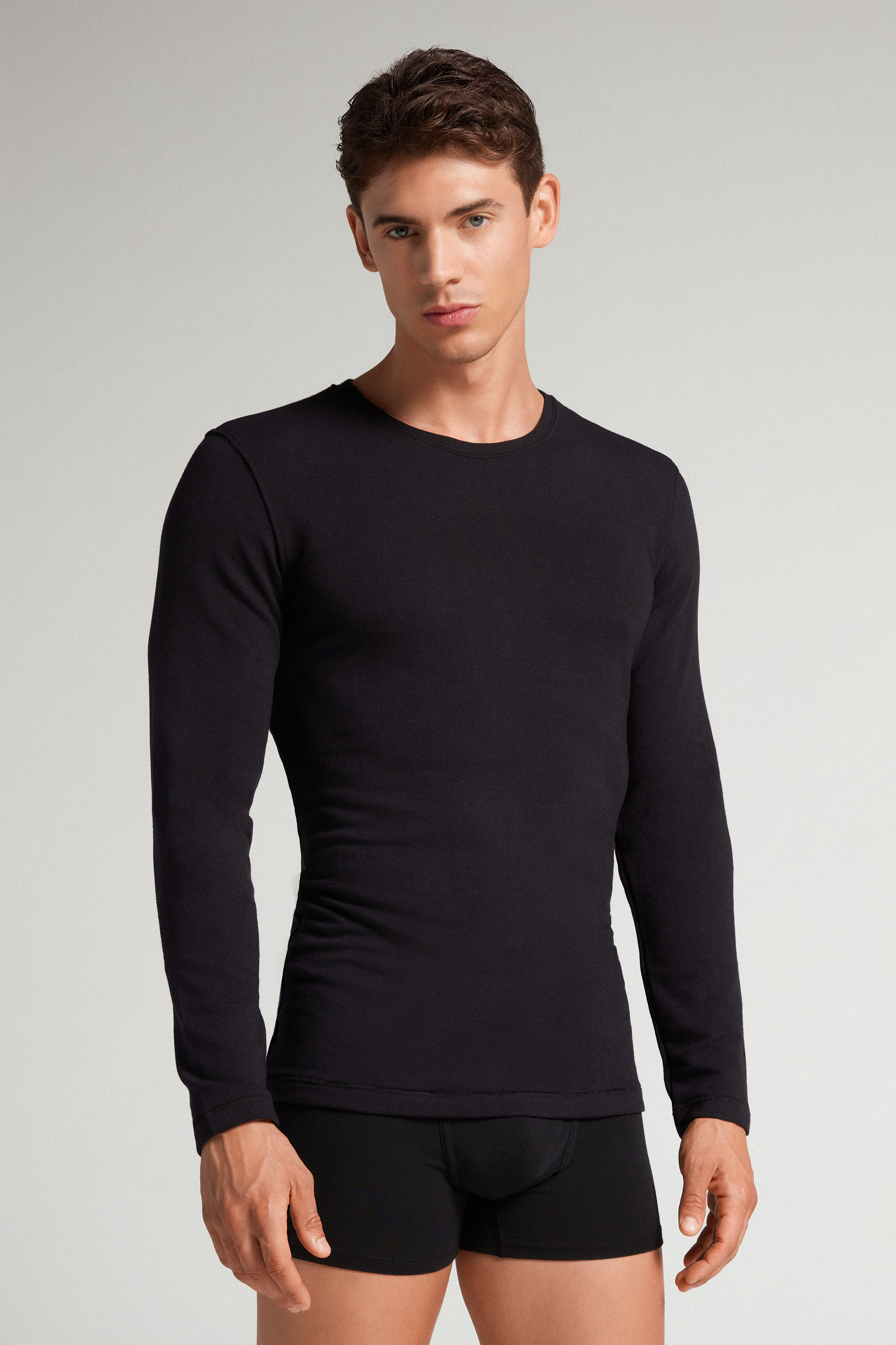 Maglia a Manica Lunga in Modal Cashmere