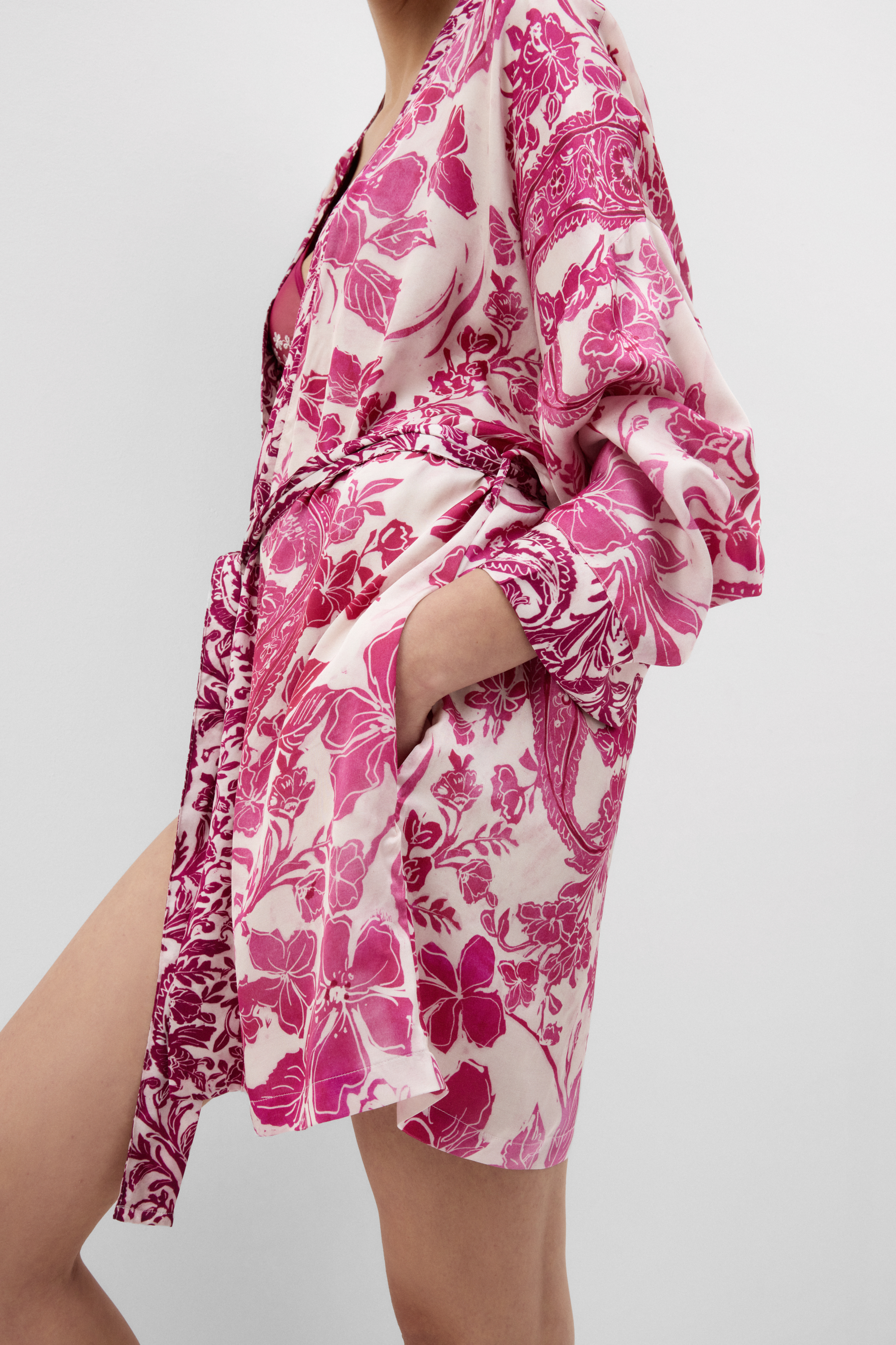 Kimono in Raso di Viscosa Brighten Your Day